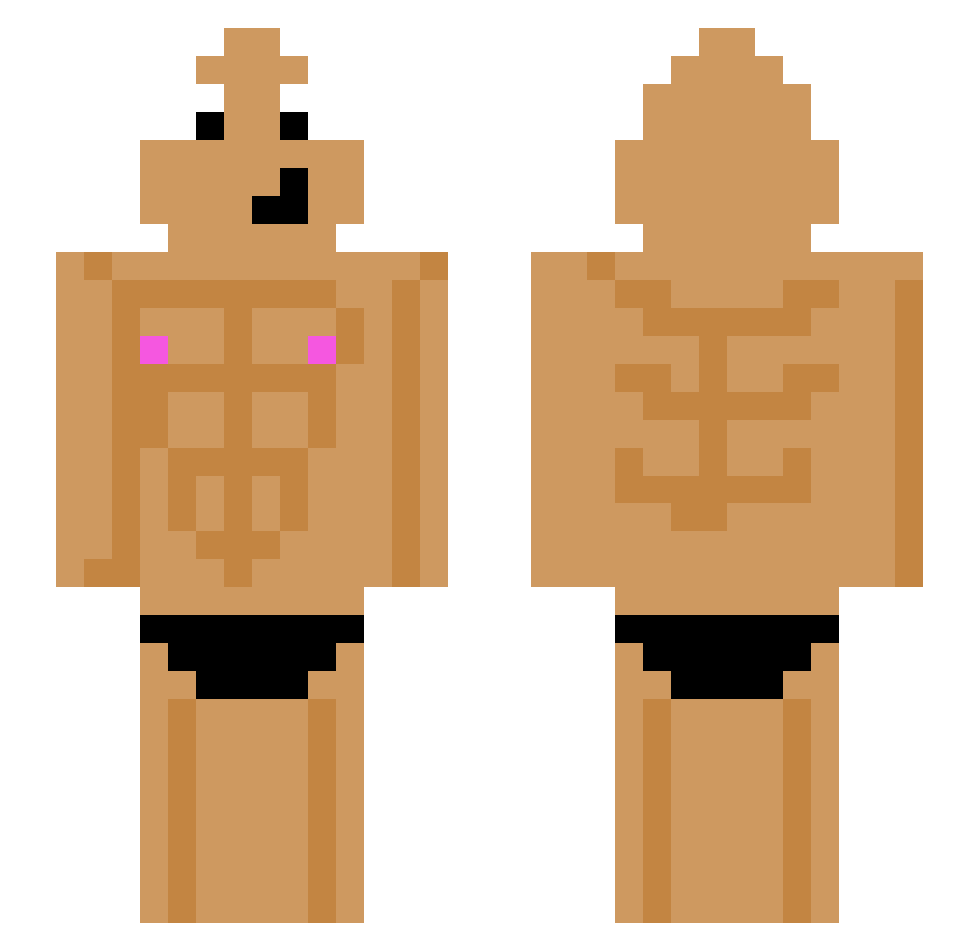 1ForeverAFK1 Minecraft skin, front and back view