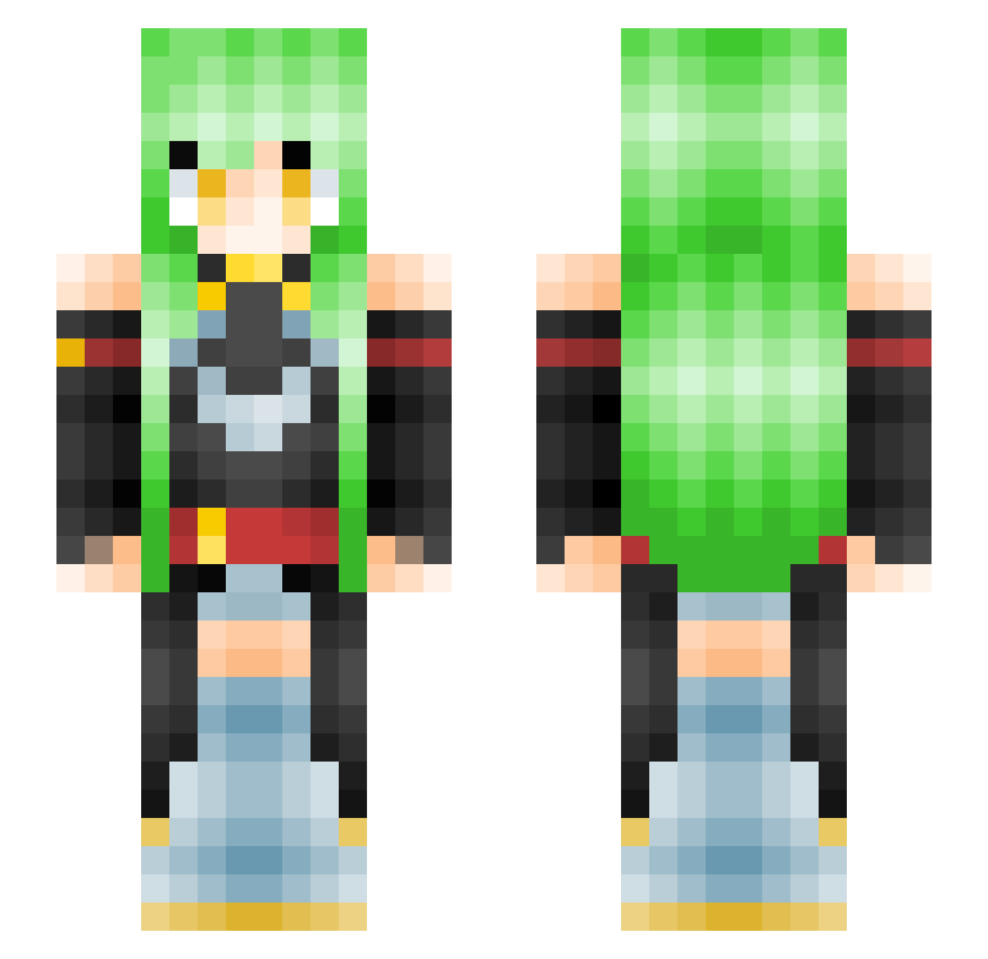 danek812 Minecraft skin, front and back view