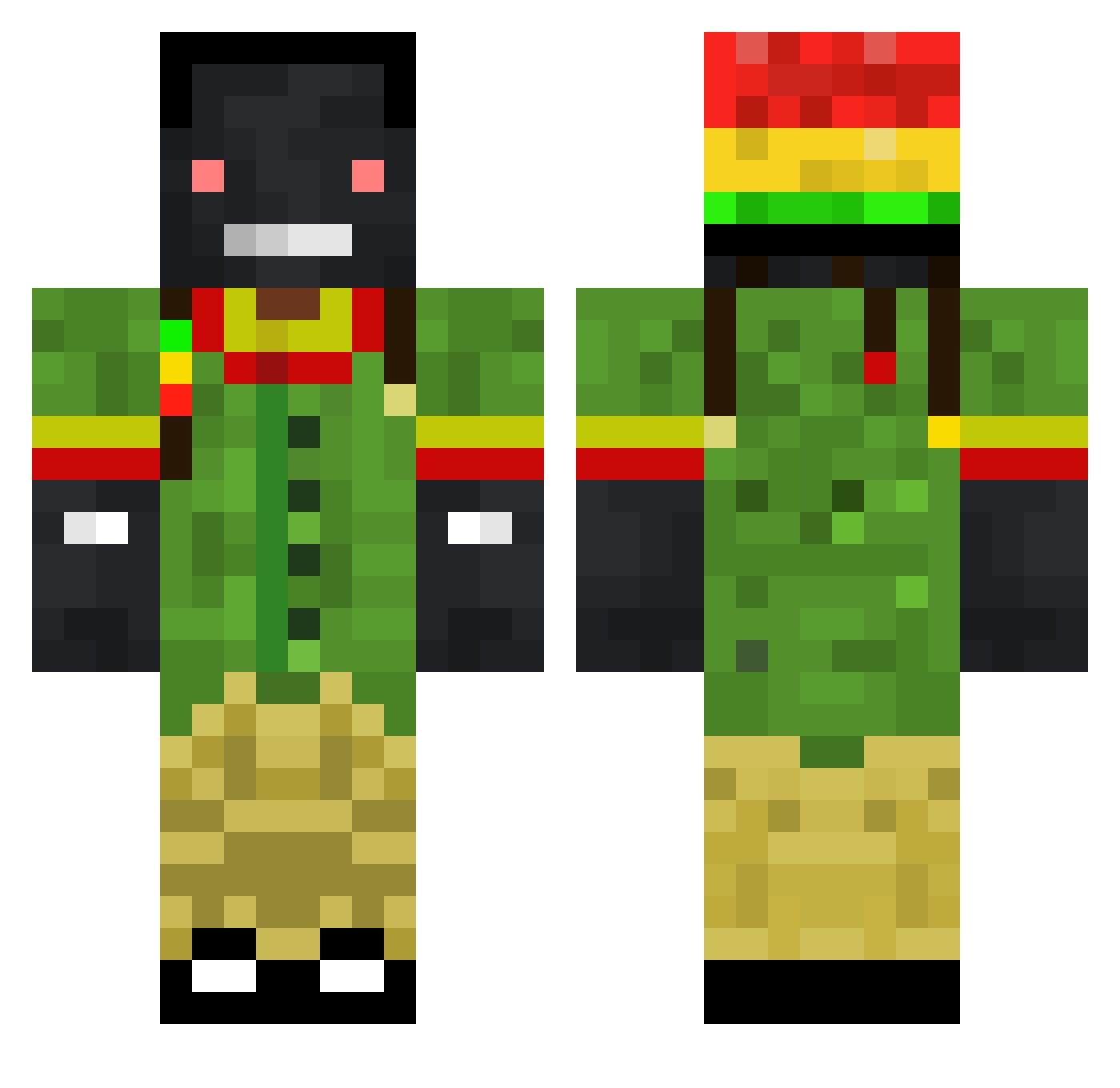 _Klim4ek_ Minecraft skin, front and back view