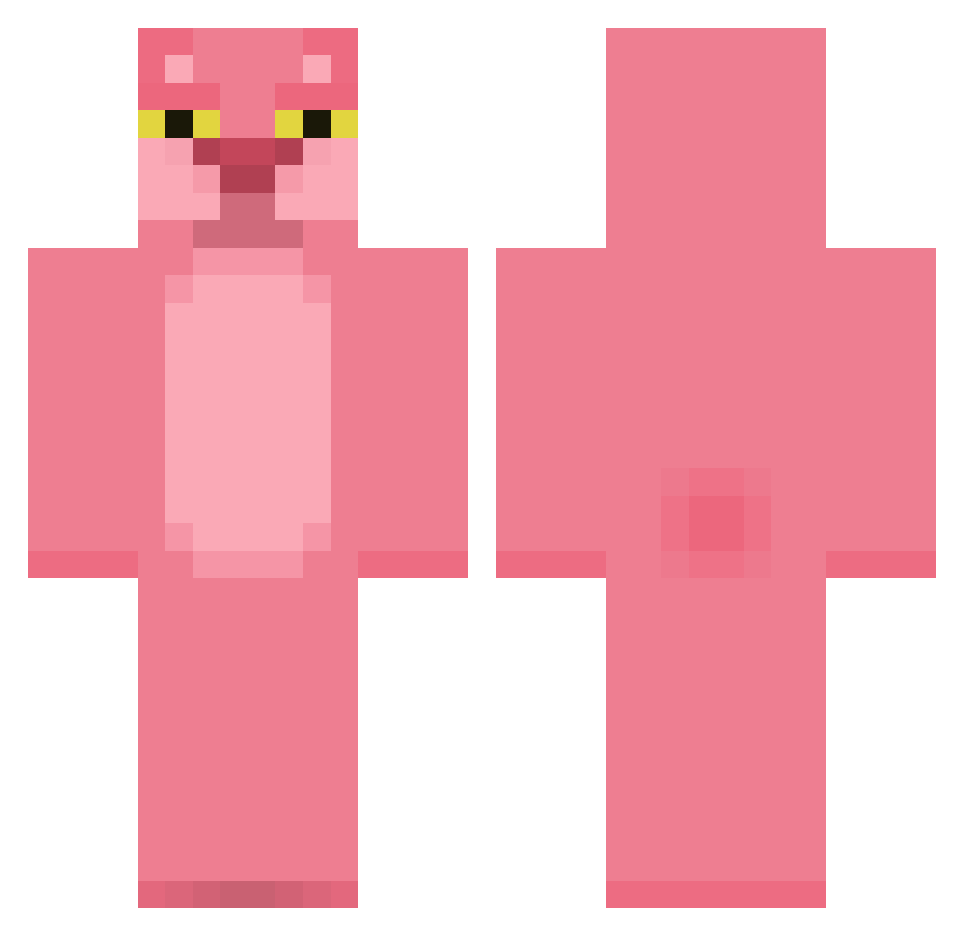 freeehmn Minecraft skin, front and back view