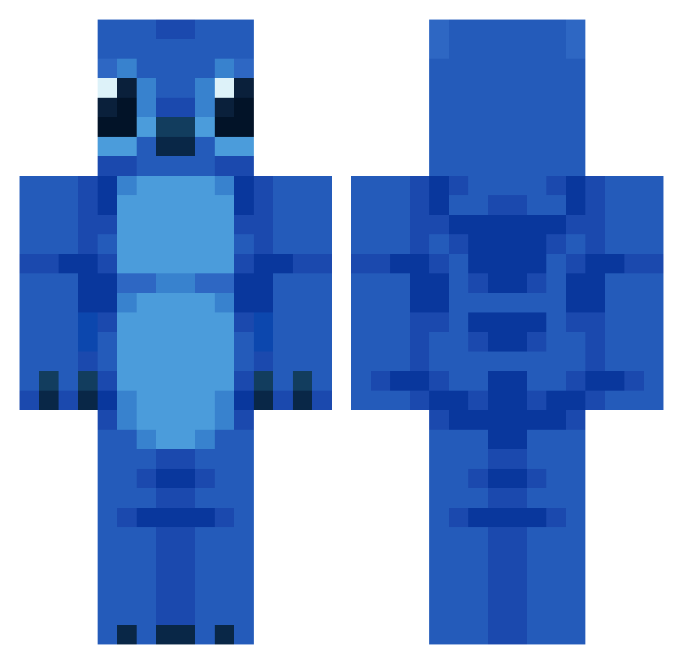 SmokeyTripod211 Minecraft skin, front and back view