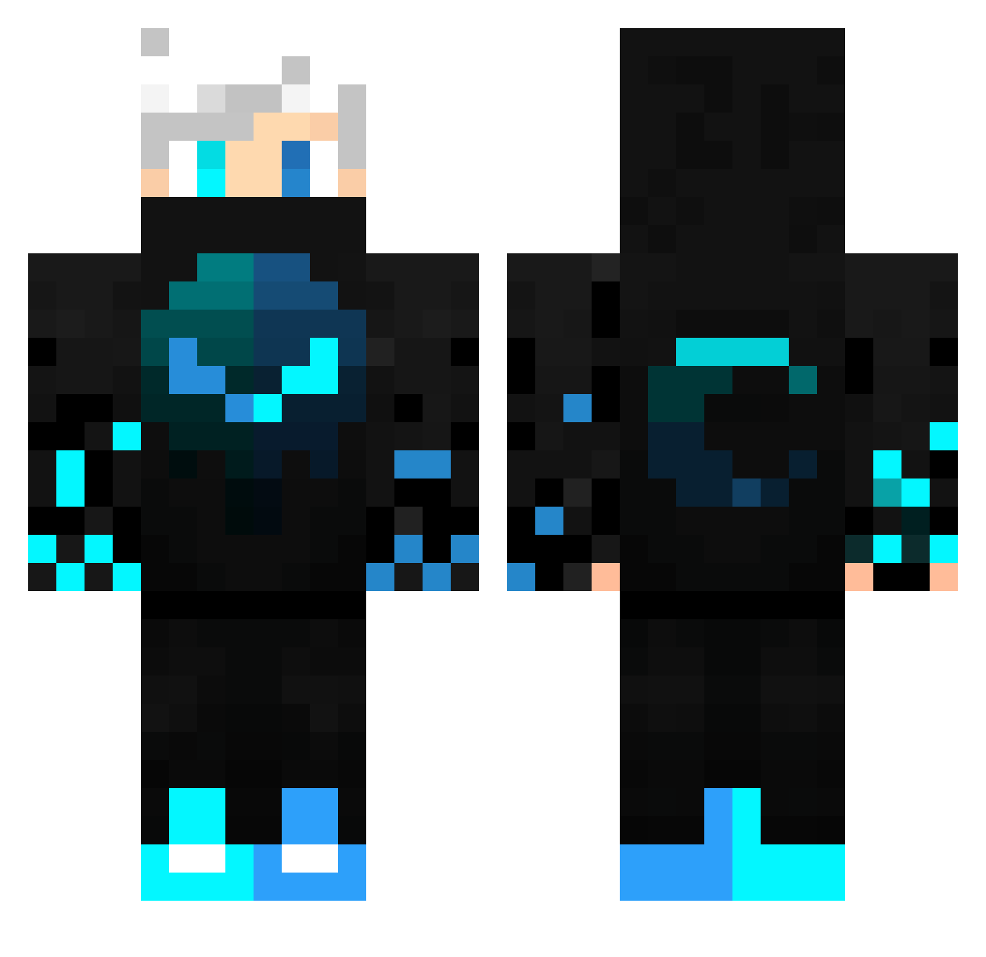 USVSimon09 Minecraft skin, front and back view
