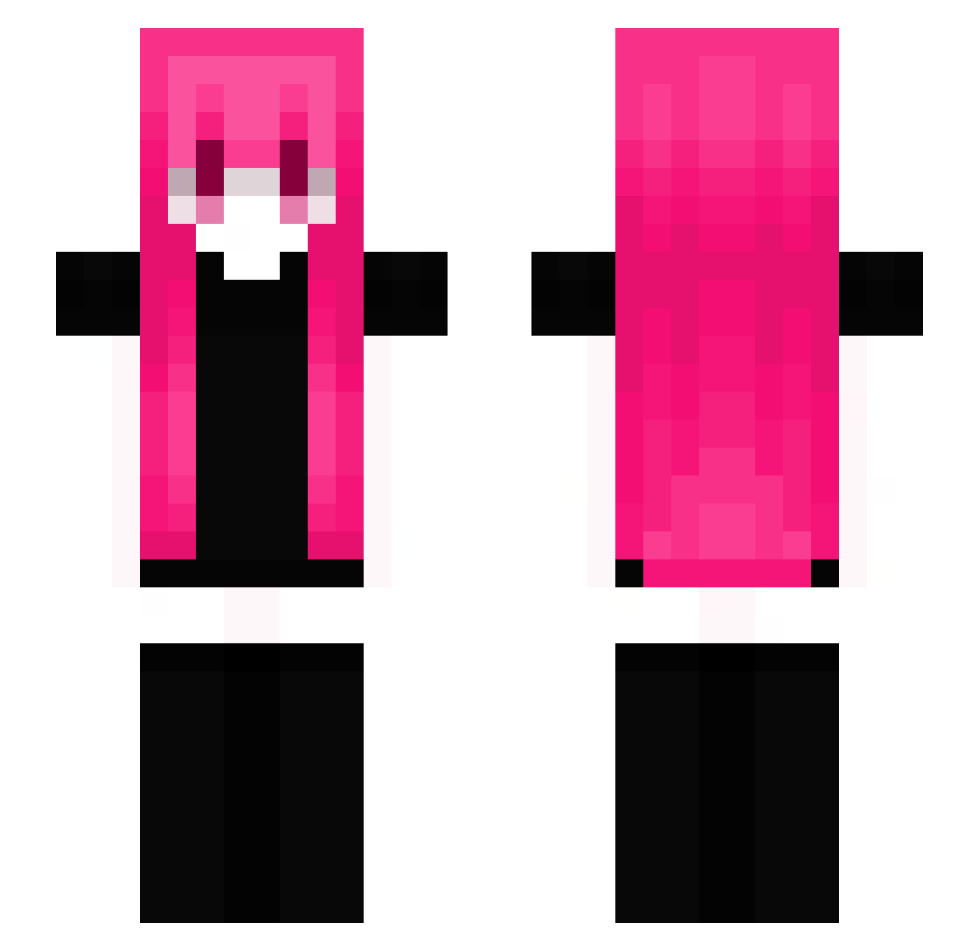 SouIOfAstora Minecraft skin, front and back view