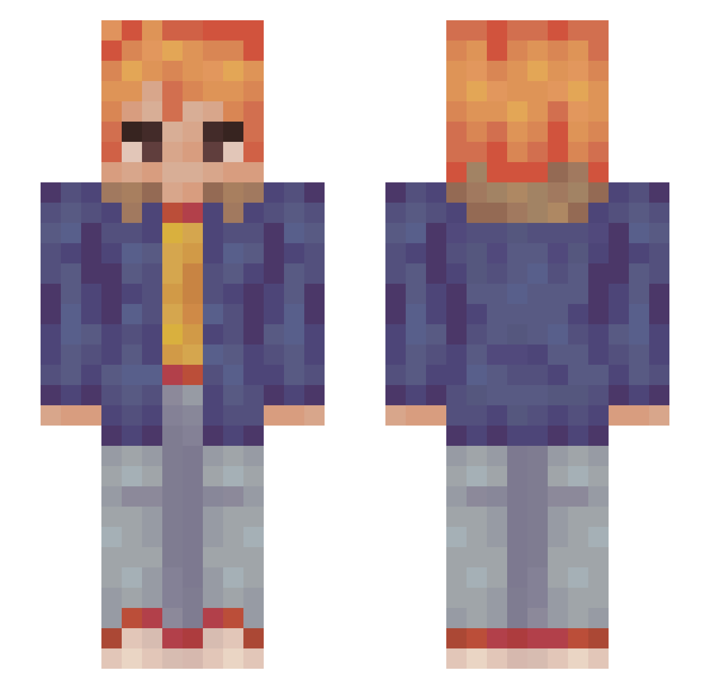 martcraft904 Minecraft skin, front and back view