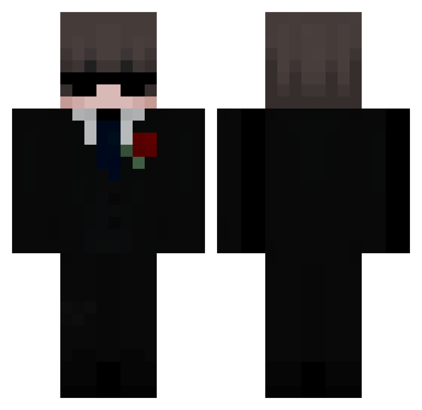 P4mpch Minecraft skin, front and back view