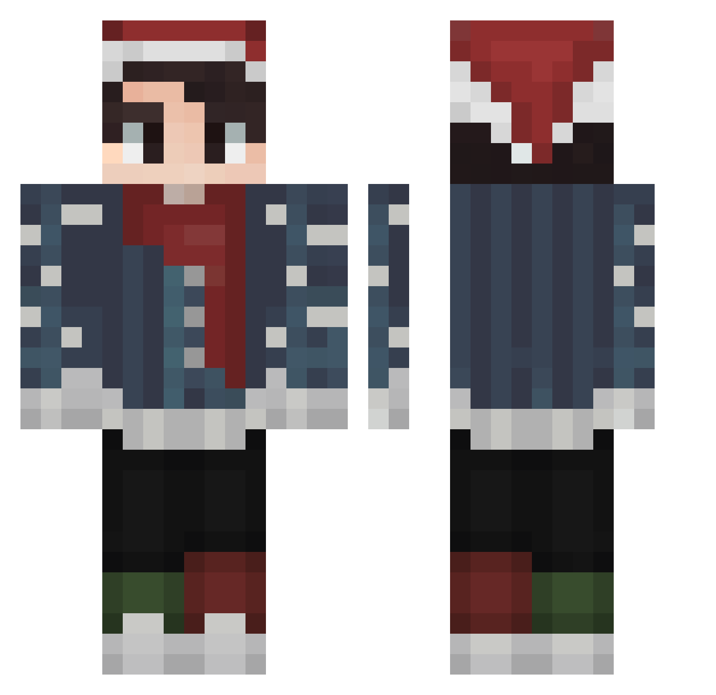thecommano2012 Minecraft skin, front and back view