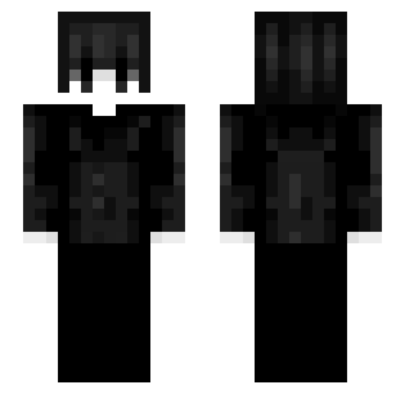 Vigneux Minecraft skin, front and back view