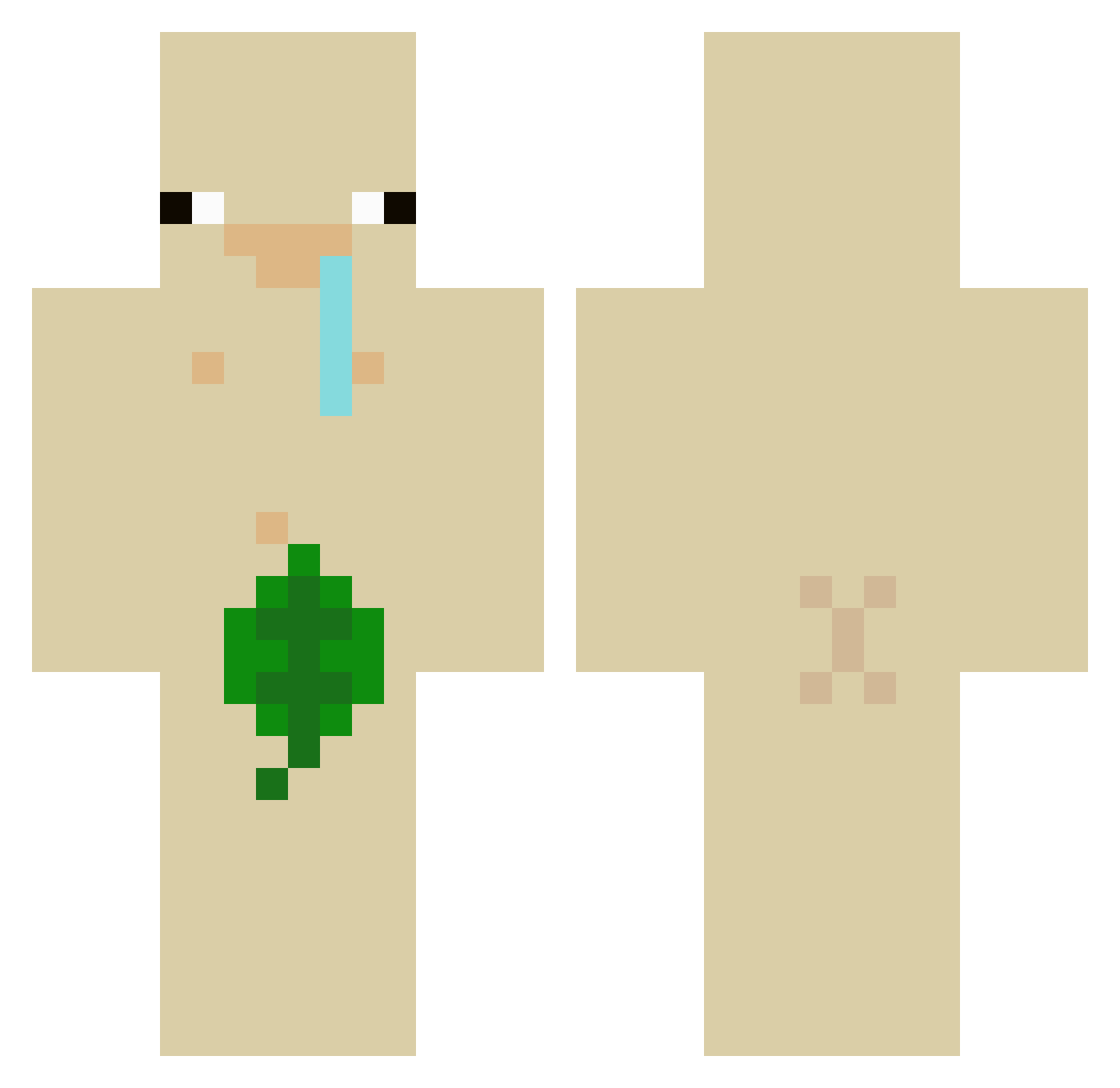 FranckyGSXR Minecraft skin, front and back view