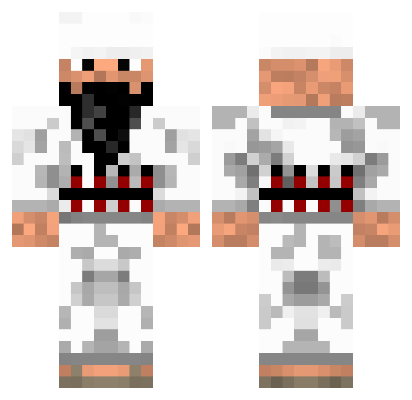DuckyGaming9382 Minecraft skin, front and back view
