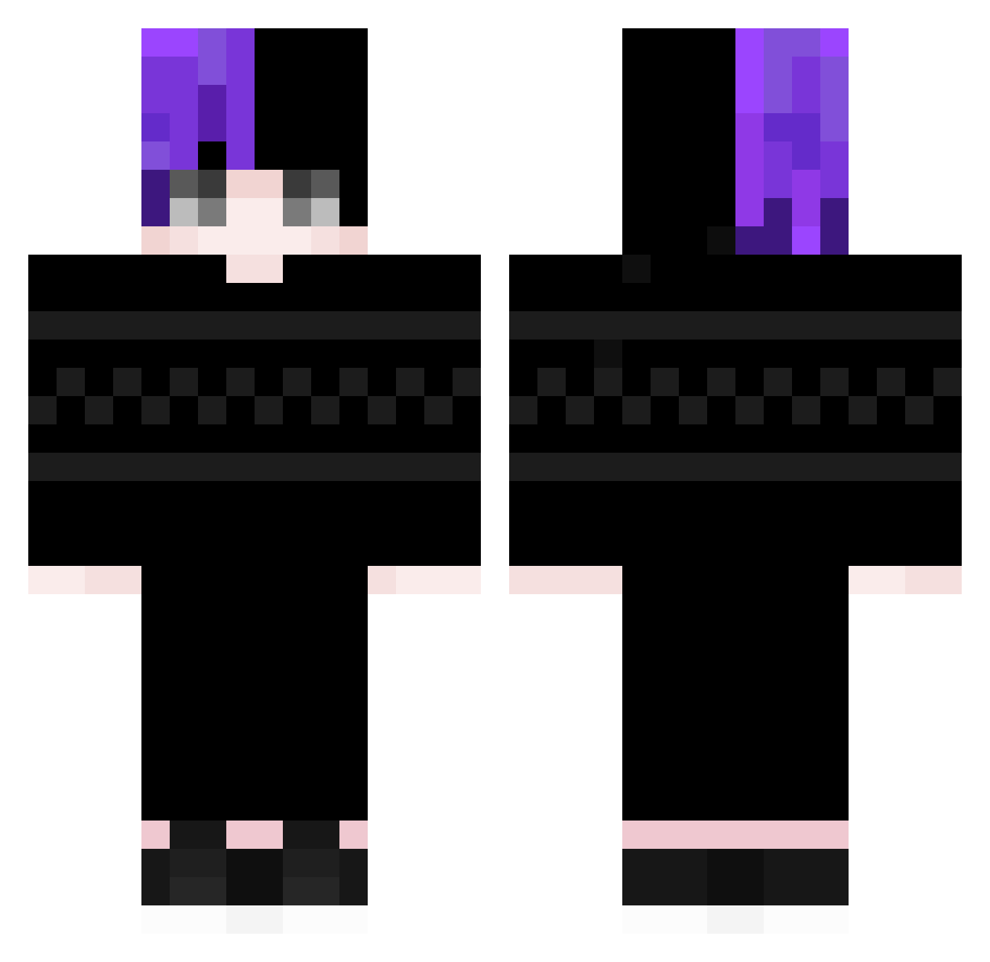 ZogarPD Minecraft skin, front and back view