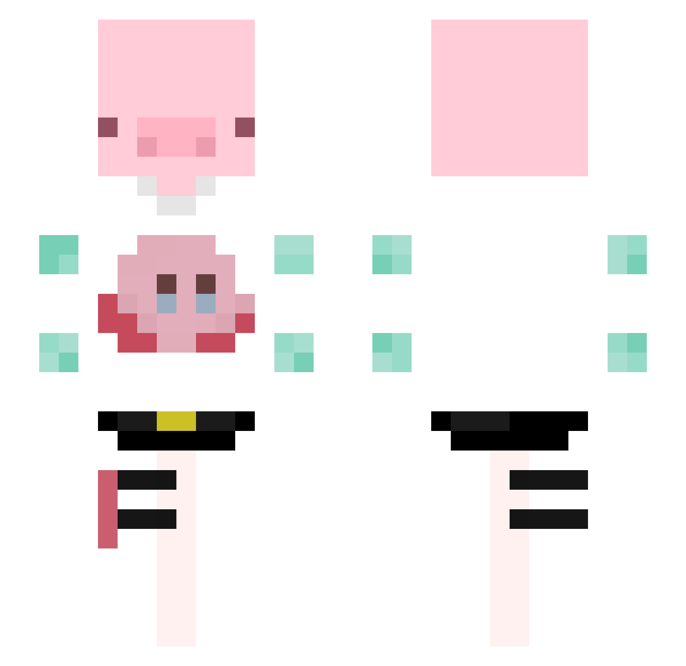 esrpabloo_ Minecraft skin, front and back view