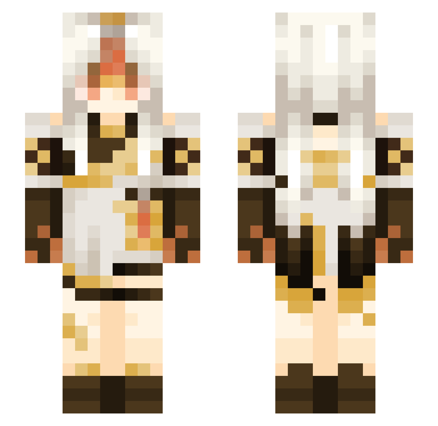 SuperDuperStyle Minecraft skin, front and back view