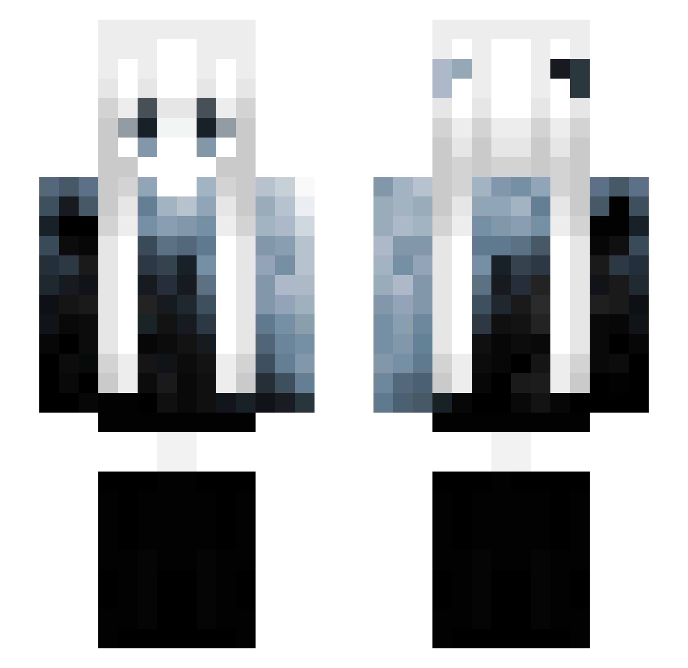 Werying Minecraft skin, front and back view