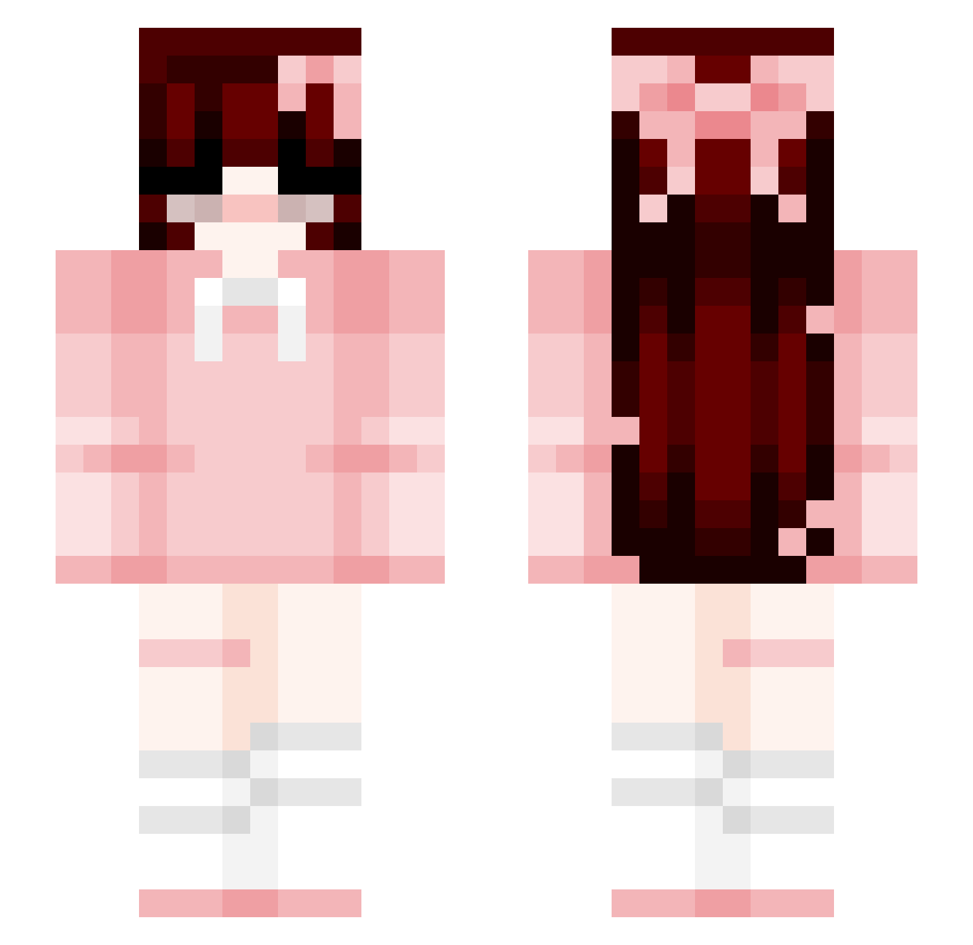 TotallyNotCass Minecraft skin, front and back view