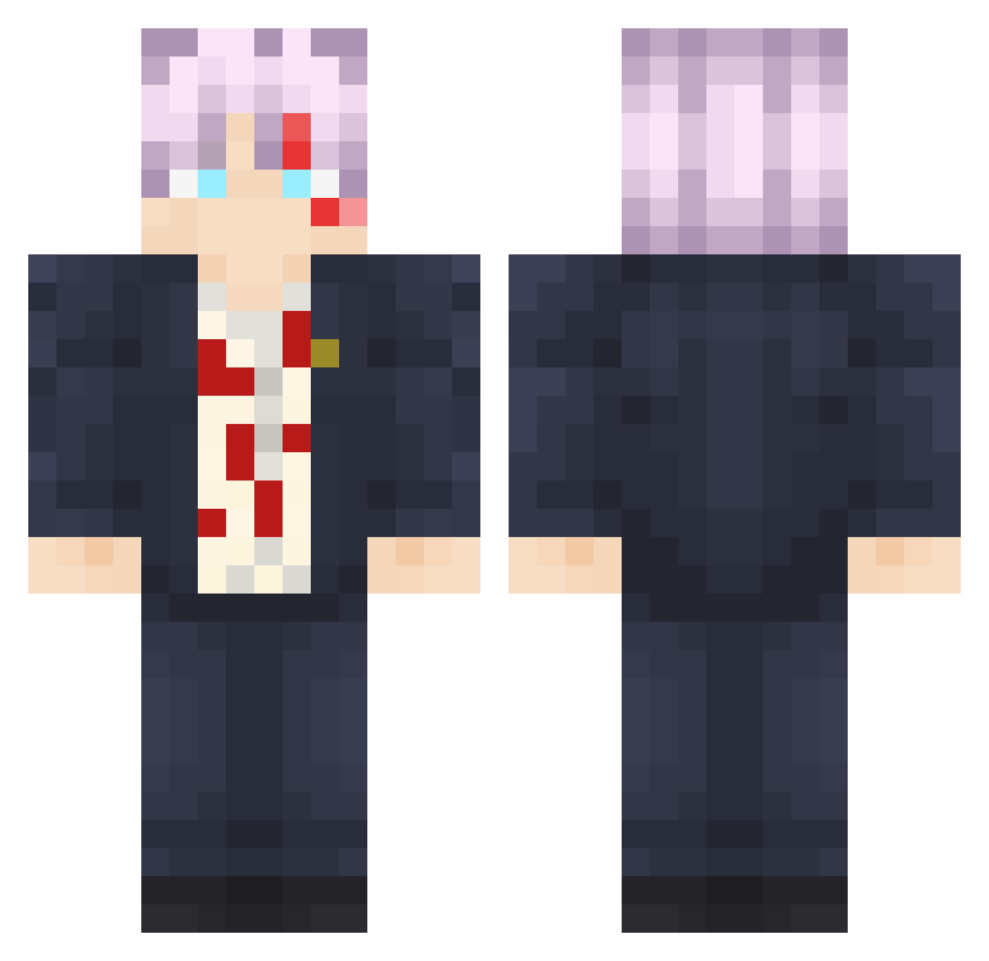 Itz_Makaza Minecraft skin, front and back view