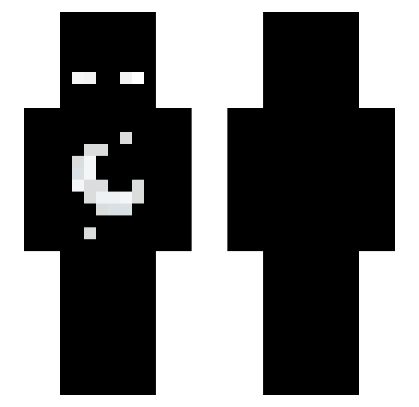 RyuClapz Minecraft skin, front and back view
