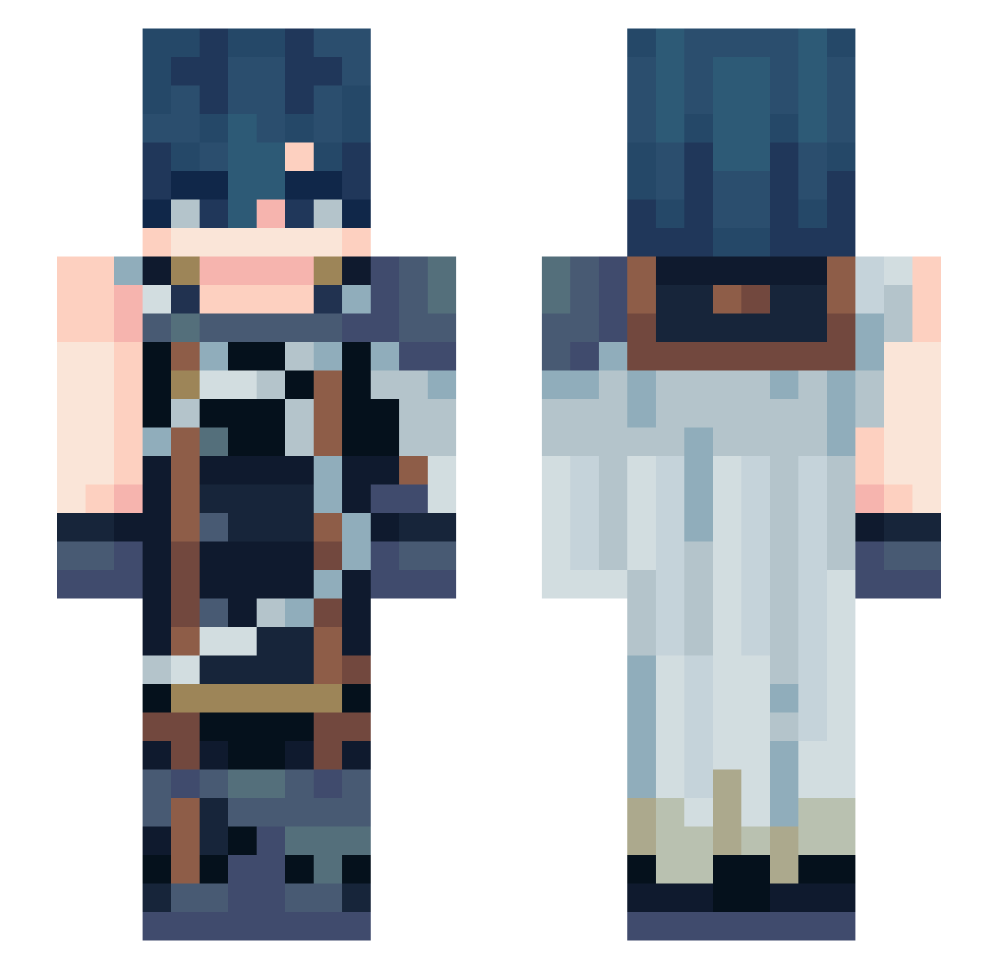 VanatosG Minecraft skin, front and back view