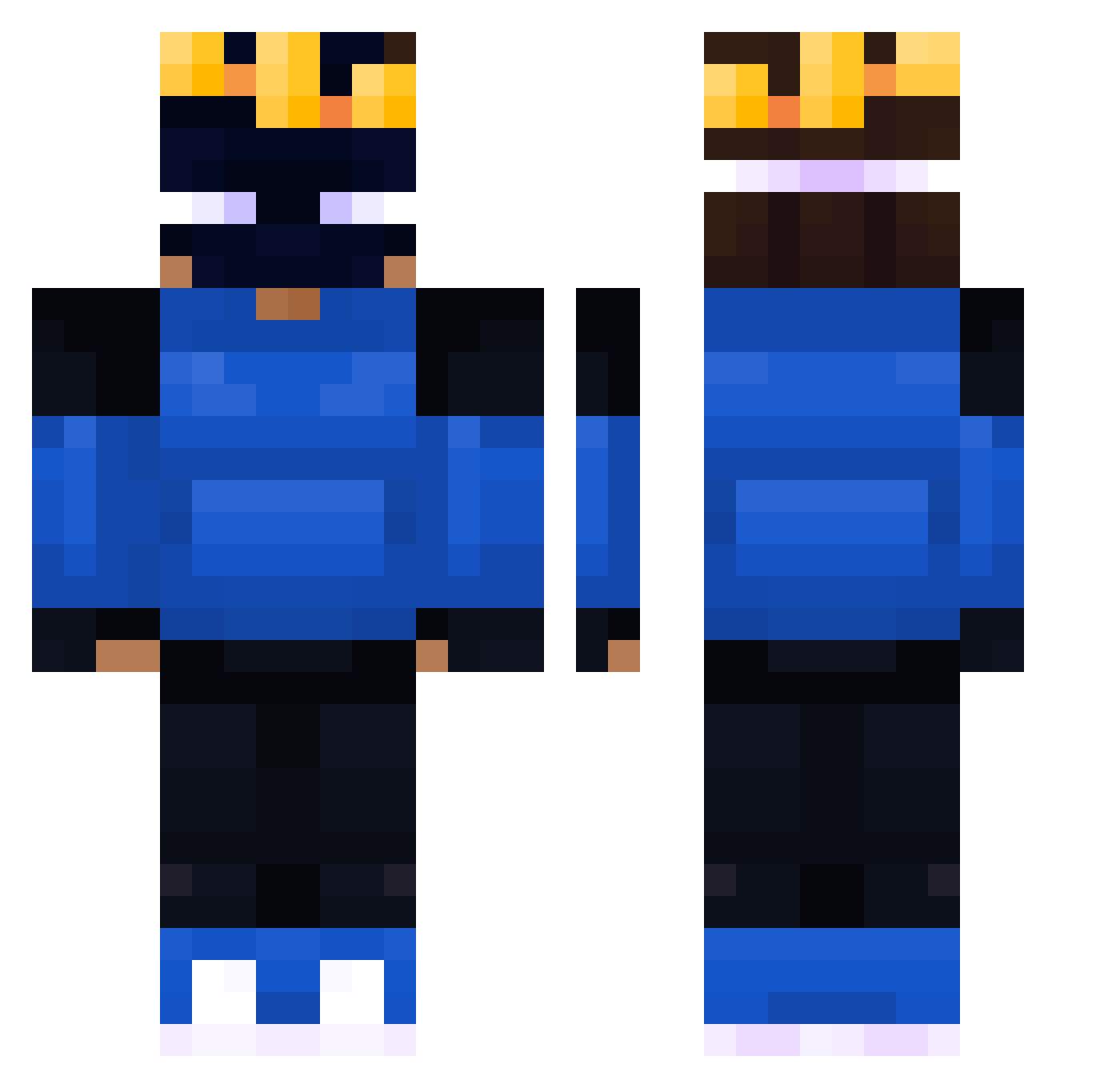 Epaxialfx Minecraft skin, front and back view