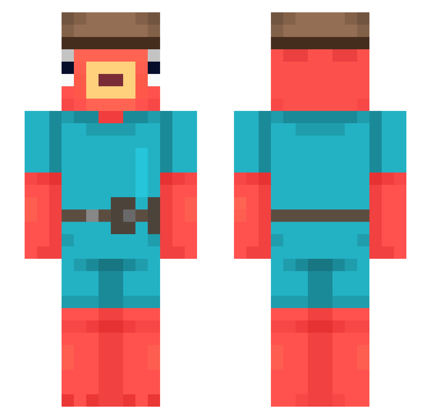 chohrizo Minecraft skin, front and back view