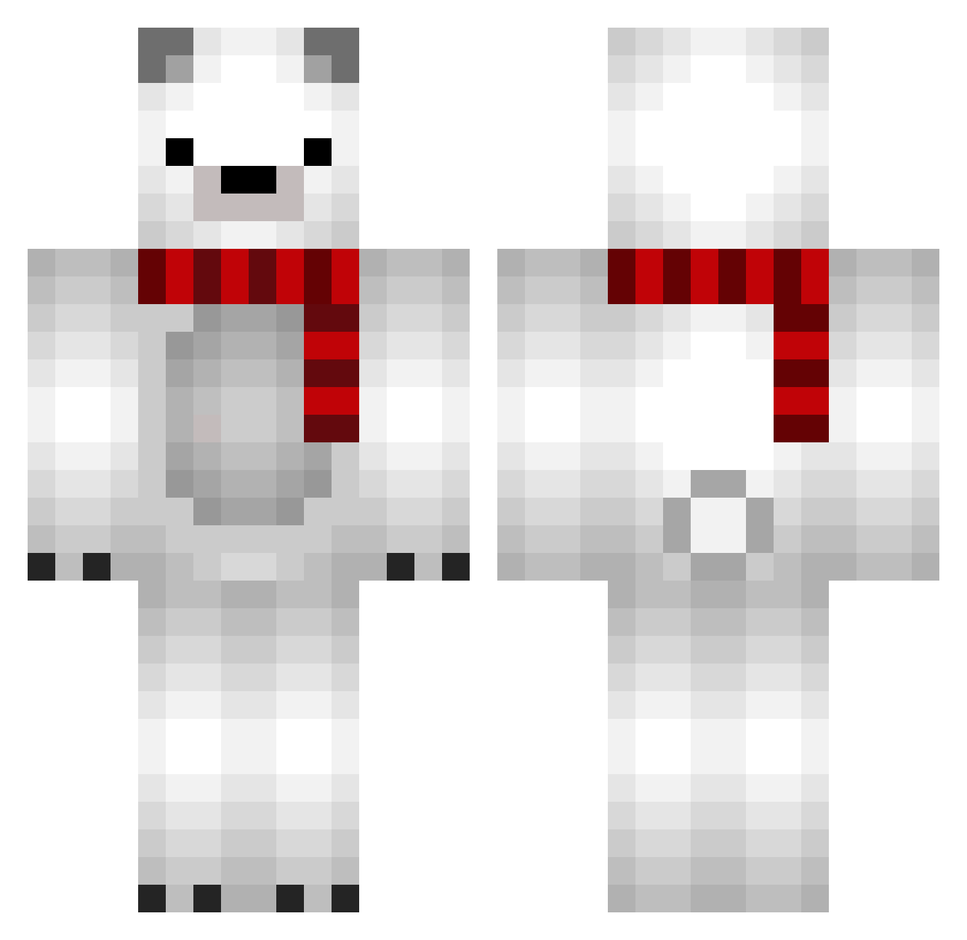 L_Roland Minecraft skin, front and back view