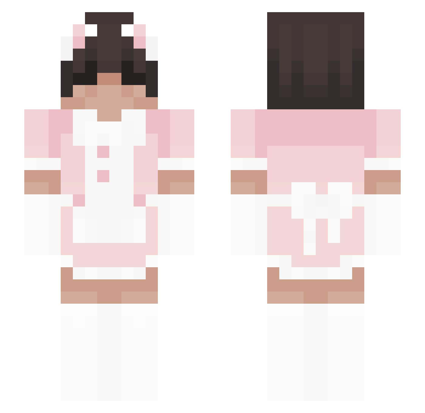 slicksz Minecraft skin, front and back view