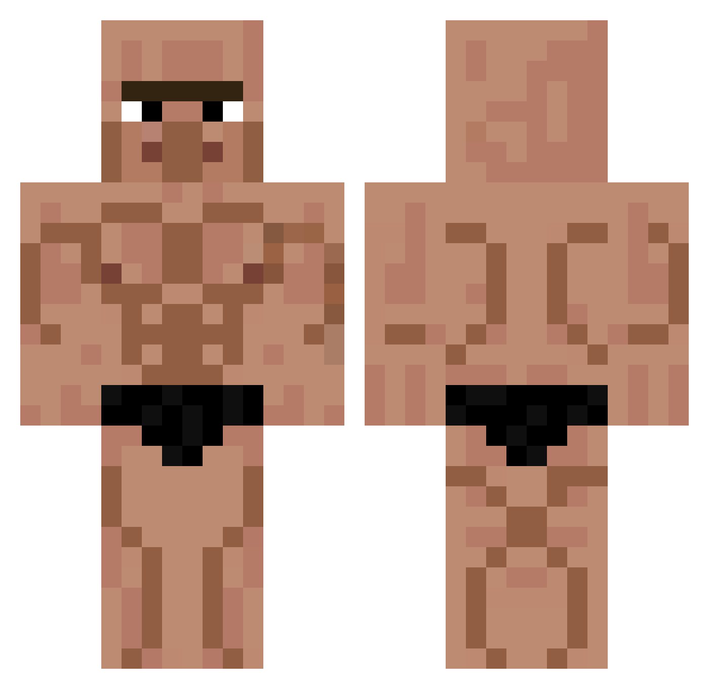 DelphineCormier Minecraft skin, front and back view
