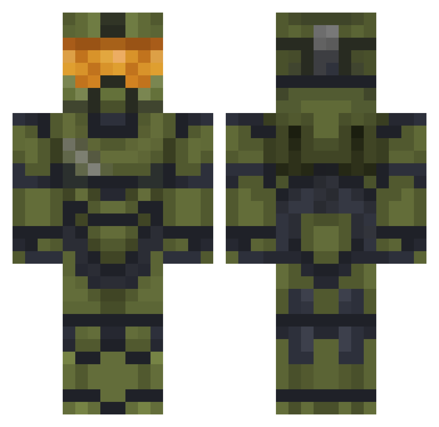 Esferovite02 Minecraft skin, front and back view