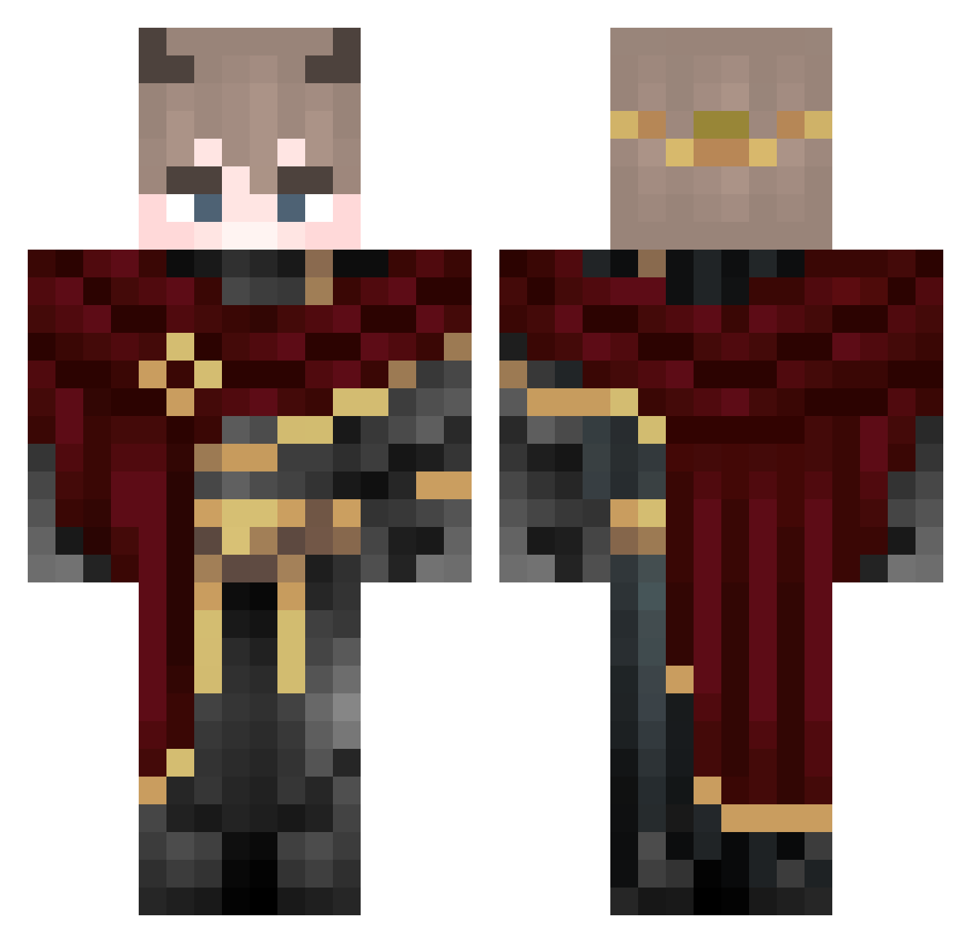 xZEN0Nx Minecraft skin, front and back view