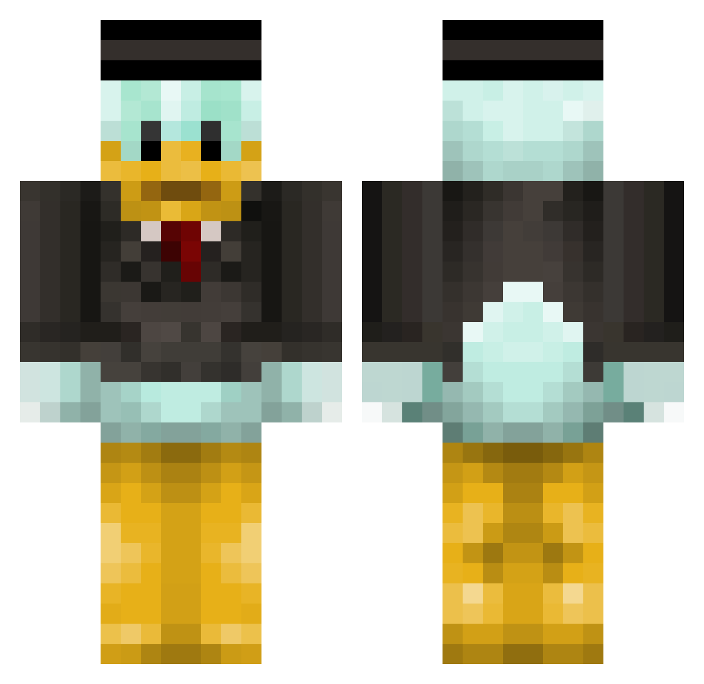 kyt806 Minecraft skin, front and back view