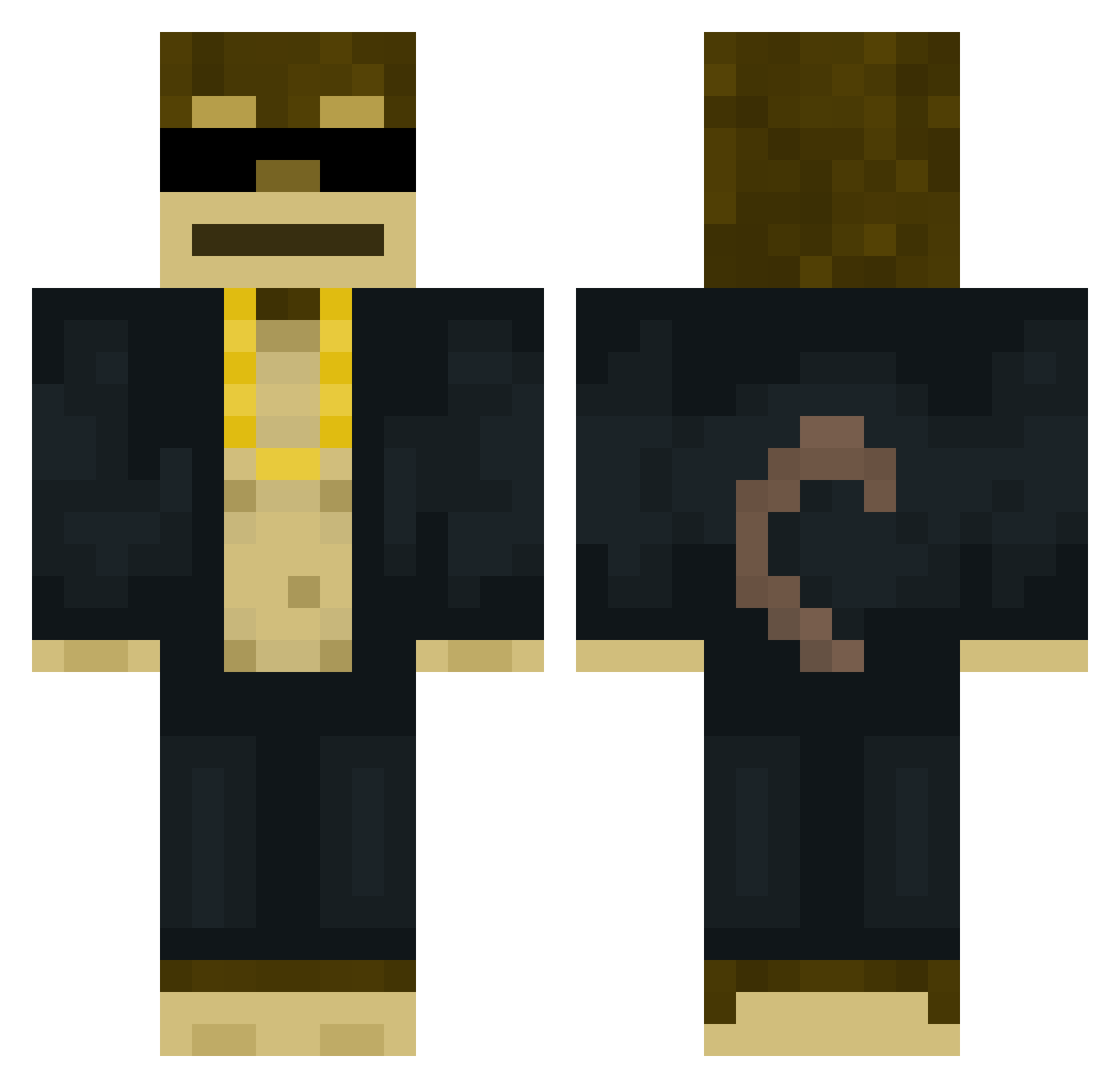 StorageAlt999 Minecraft skin, front and back view