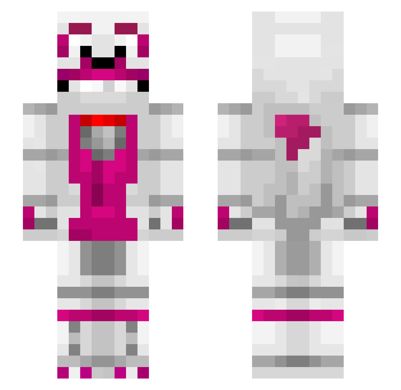 TommyTom11 Minecraft skin, front and back view