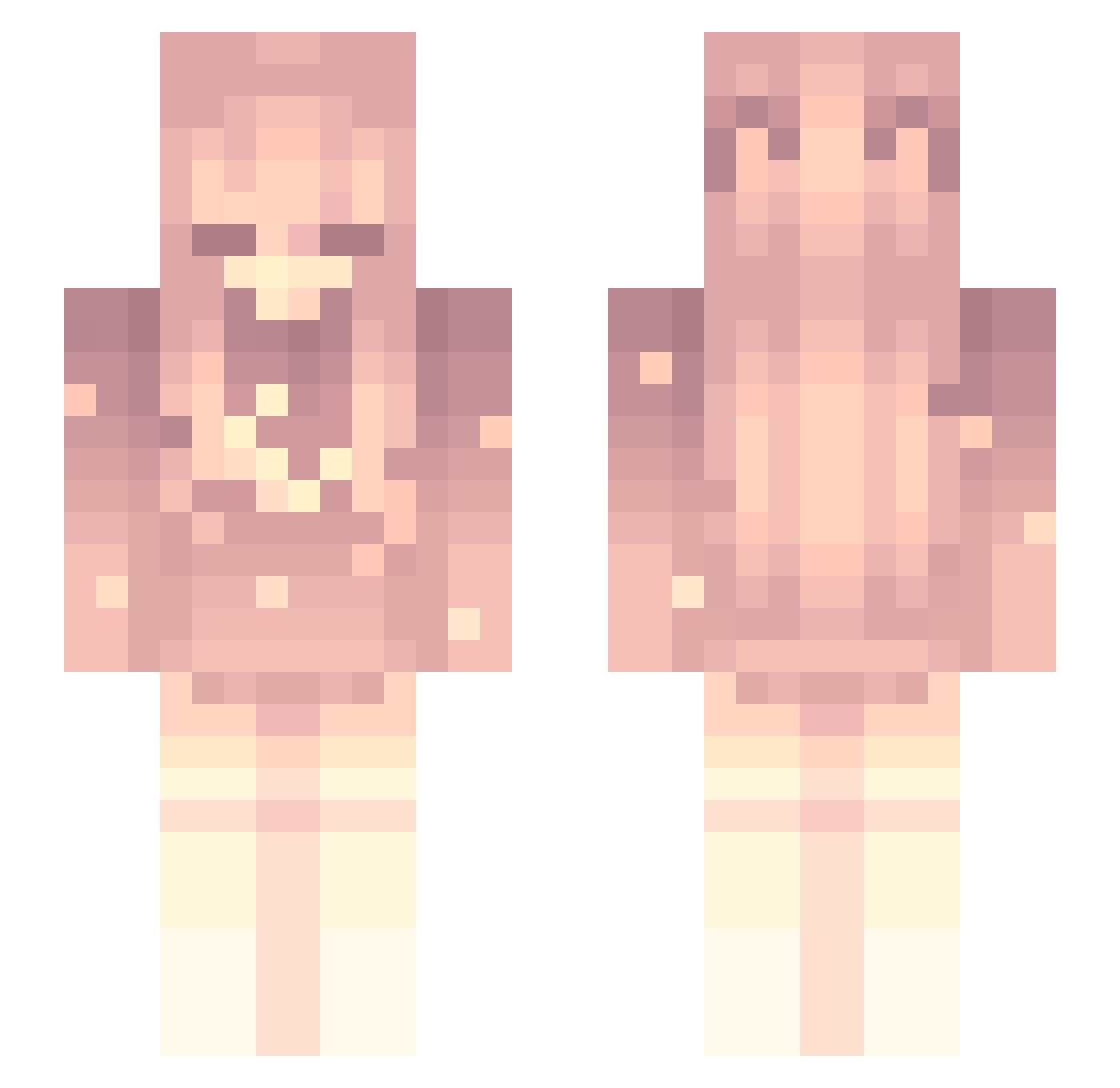 AR1Ax Minecraft skin, front and back view
