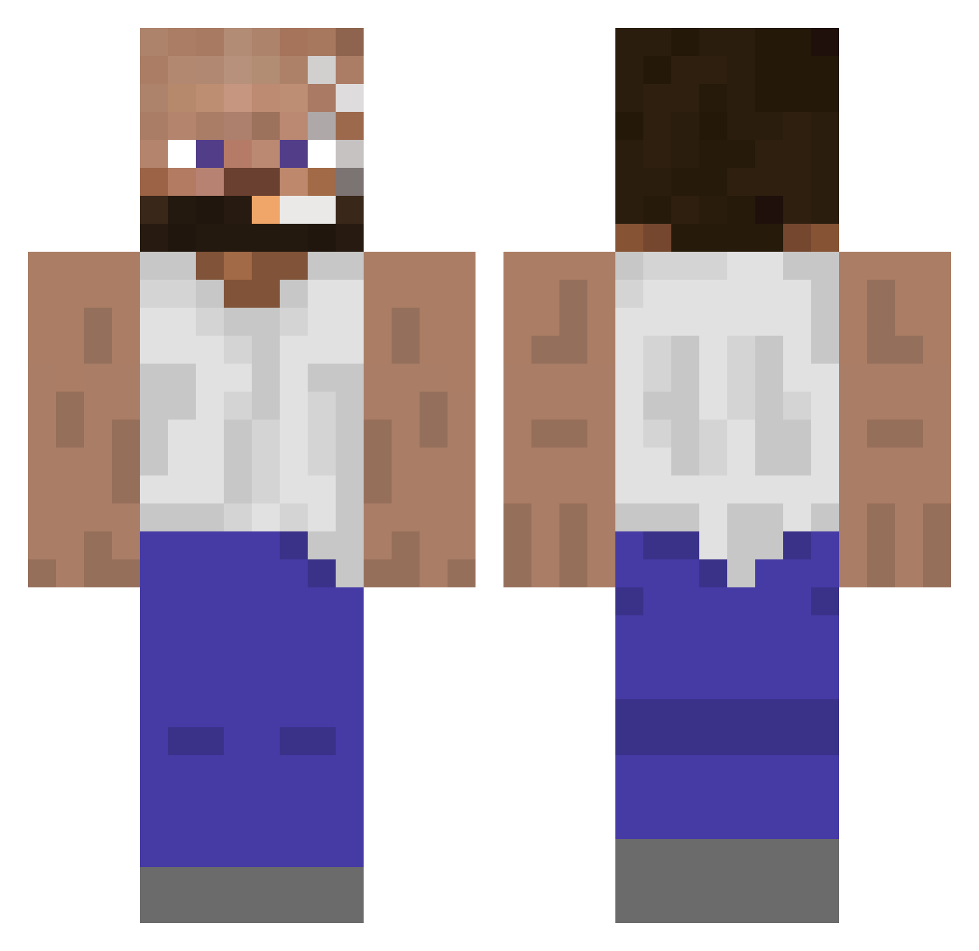 _niget_ Minecraft skin, front and back view