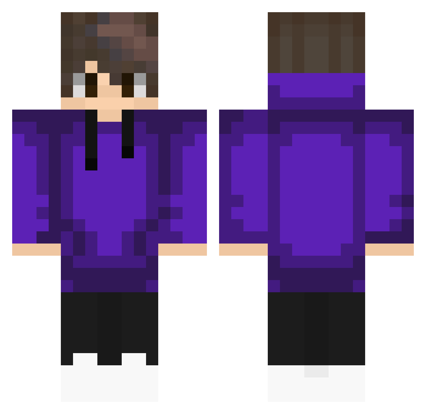 Rudzio5674 Minecraft skin, front and back view