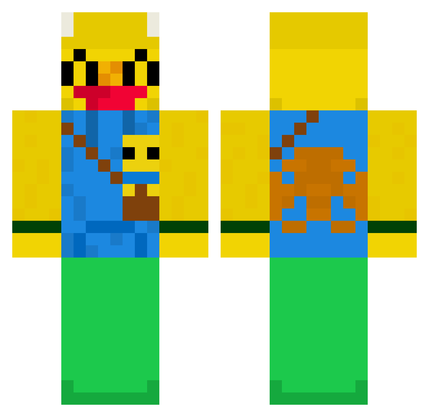 leoneluriel929 Minecraft skin, front and back view
