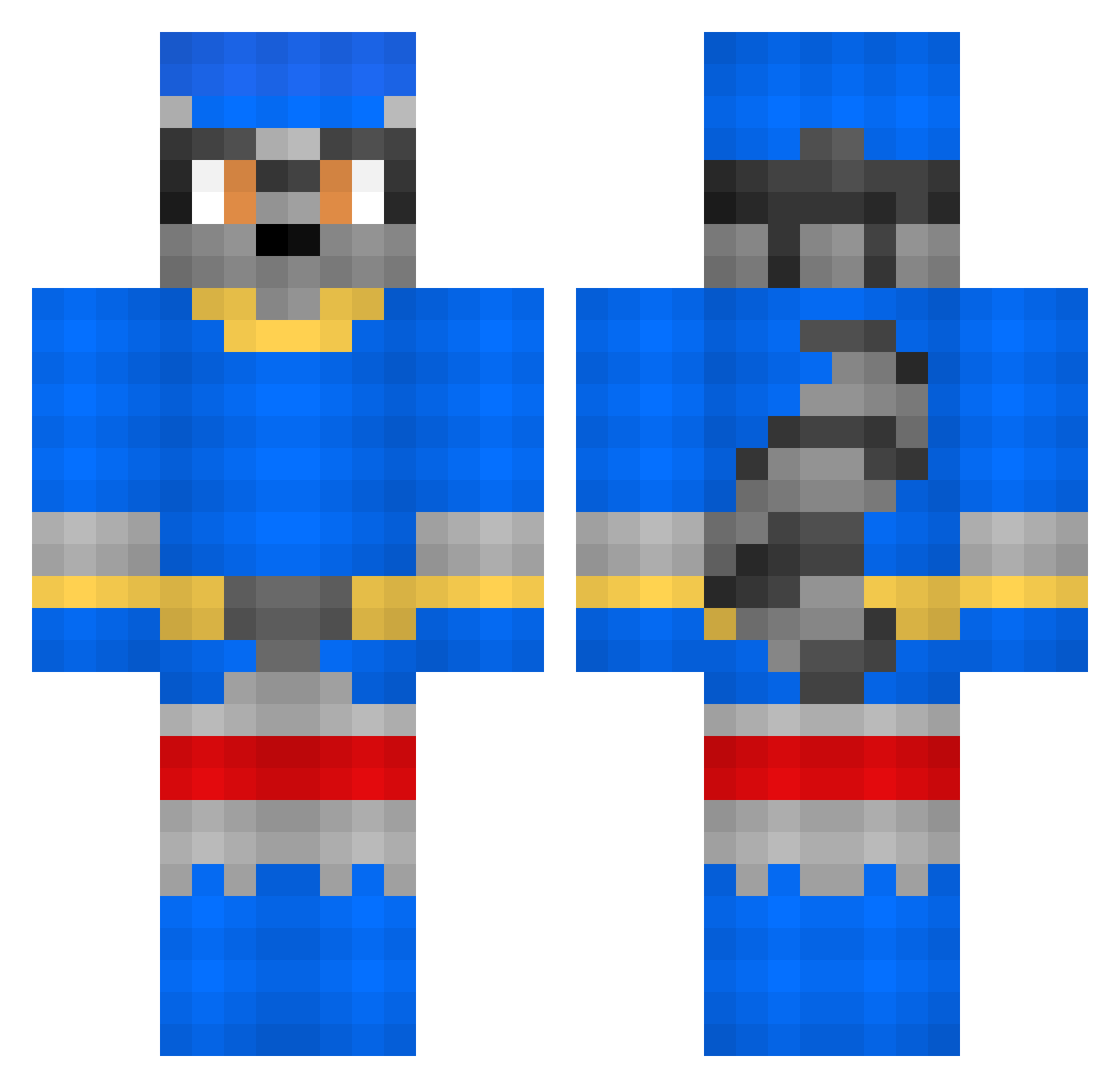 JollyJo Minecraft skin, front and back view