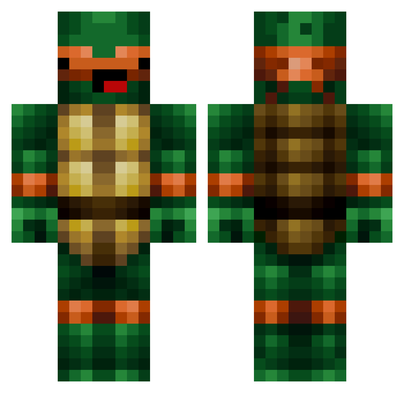 G4YL0RD69 Minecraft skin, front and back view