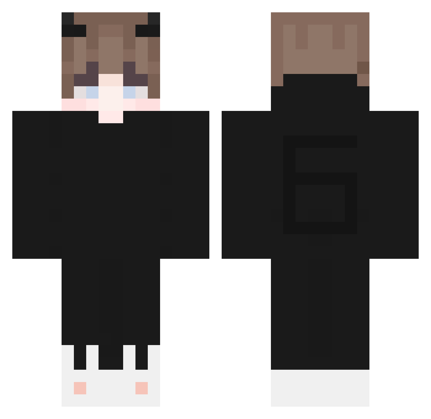 neroesa1337 Minecraft skin, front and back view