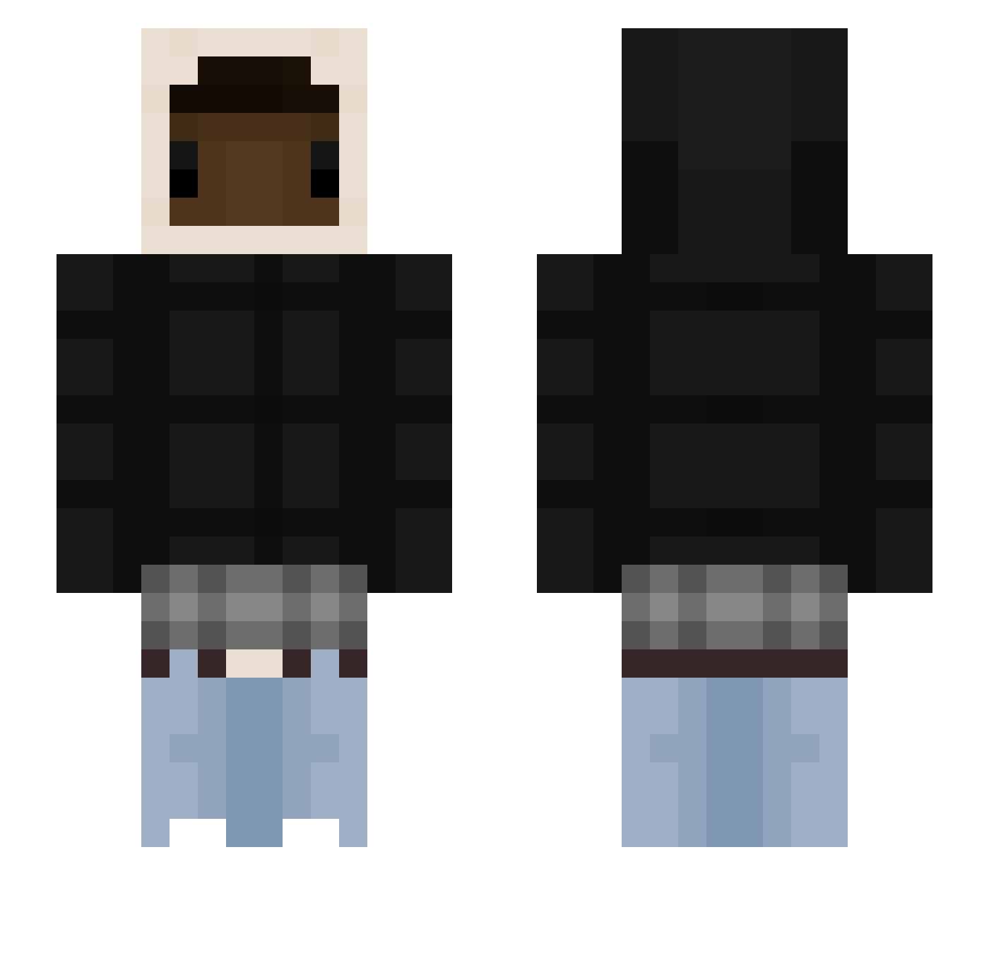 insertmax34 Minecraft skin, front and back view