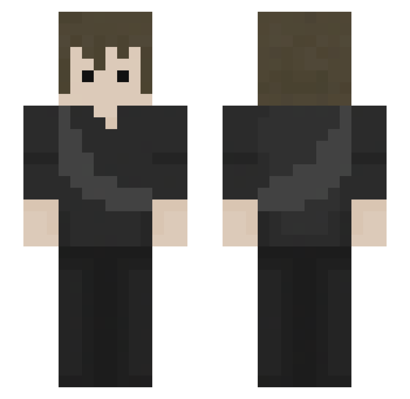 optic0 Minecraft skin, front and back view