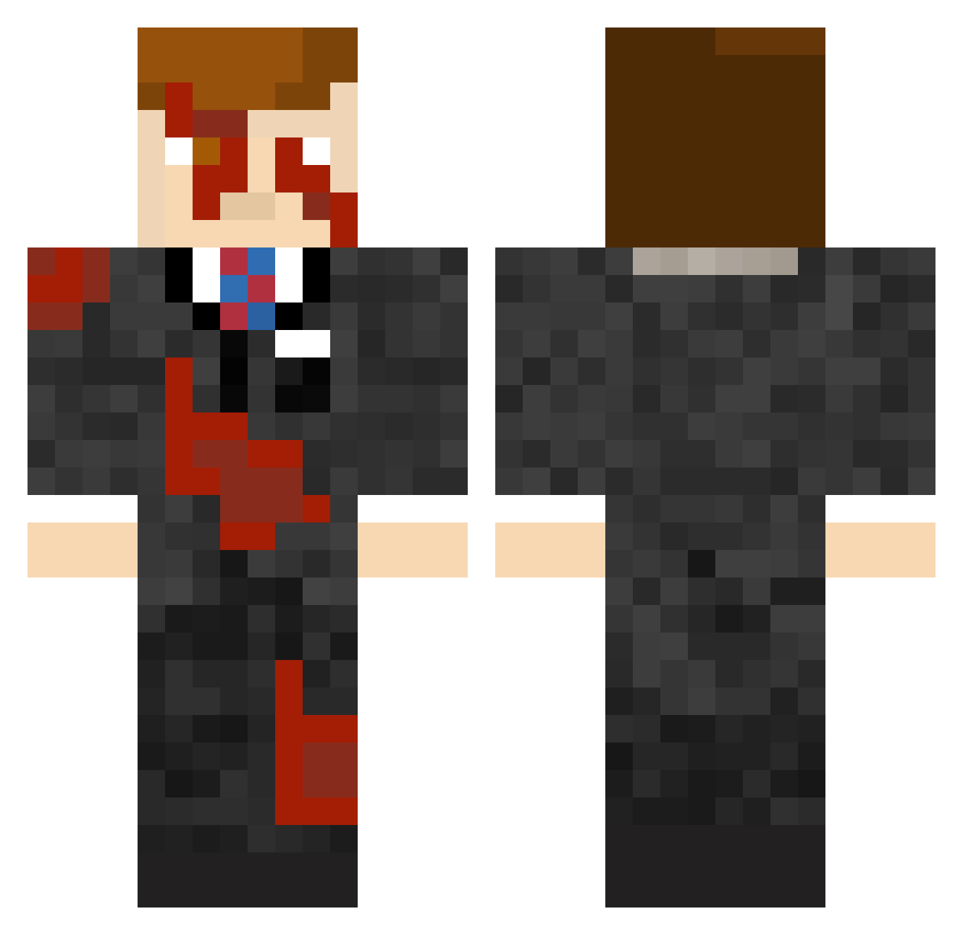 MUTU_233 Minecraft skin, front and back view