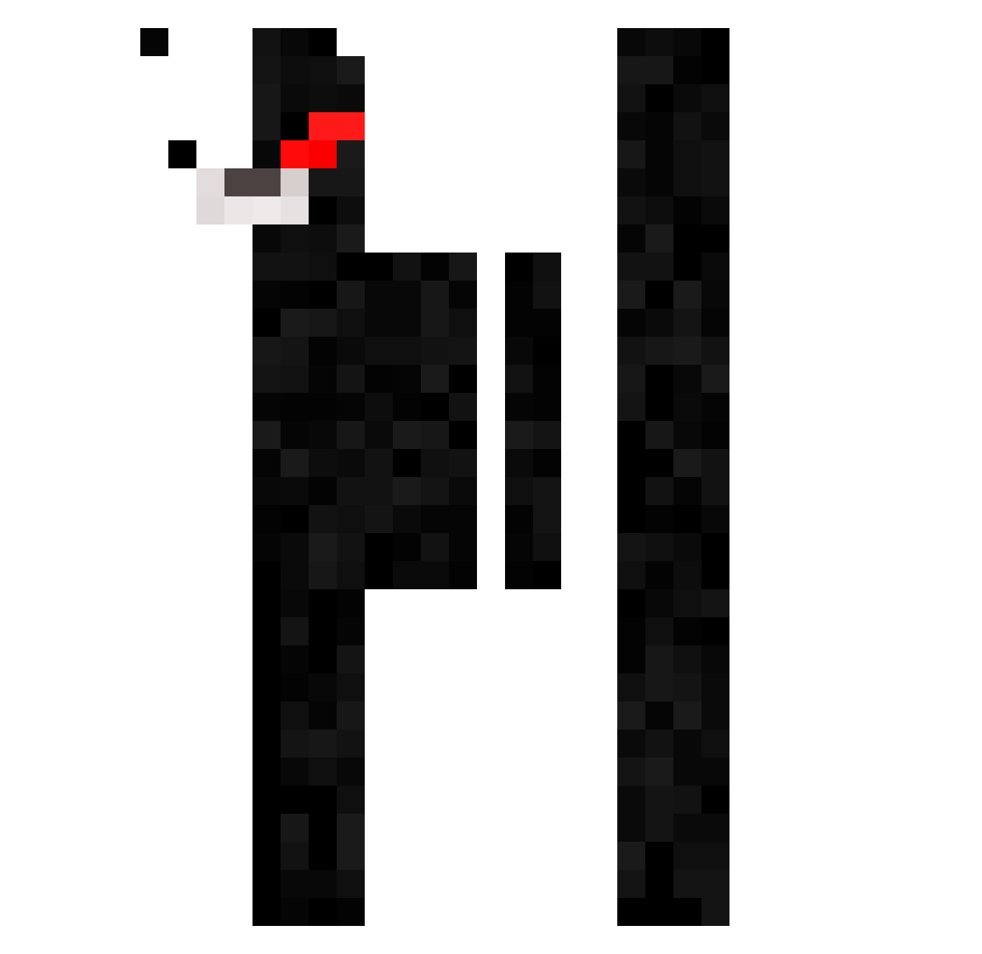 yogiber Minecraft skin, front and back view