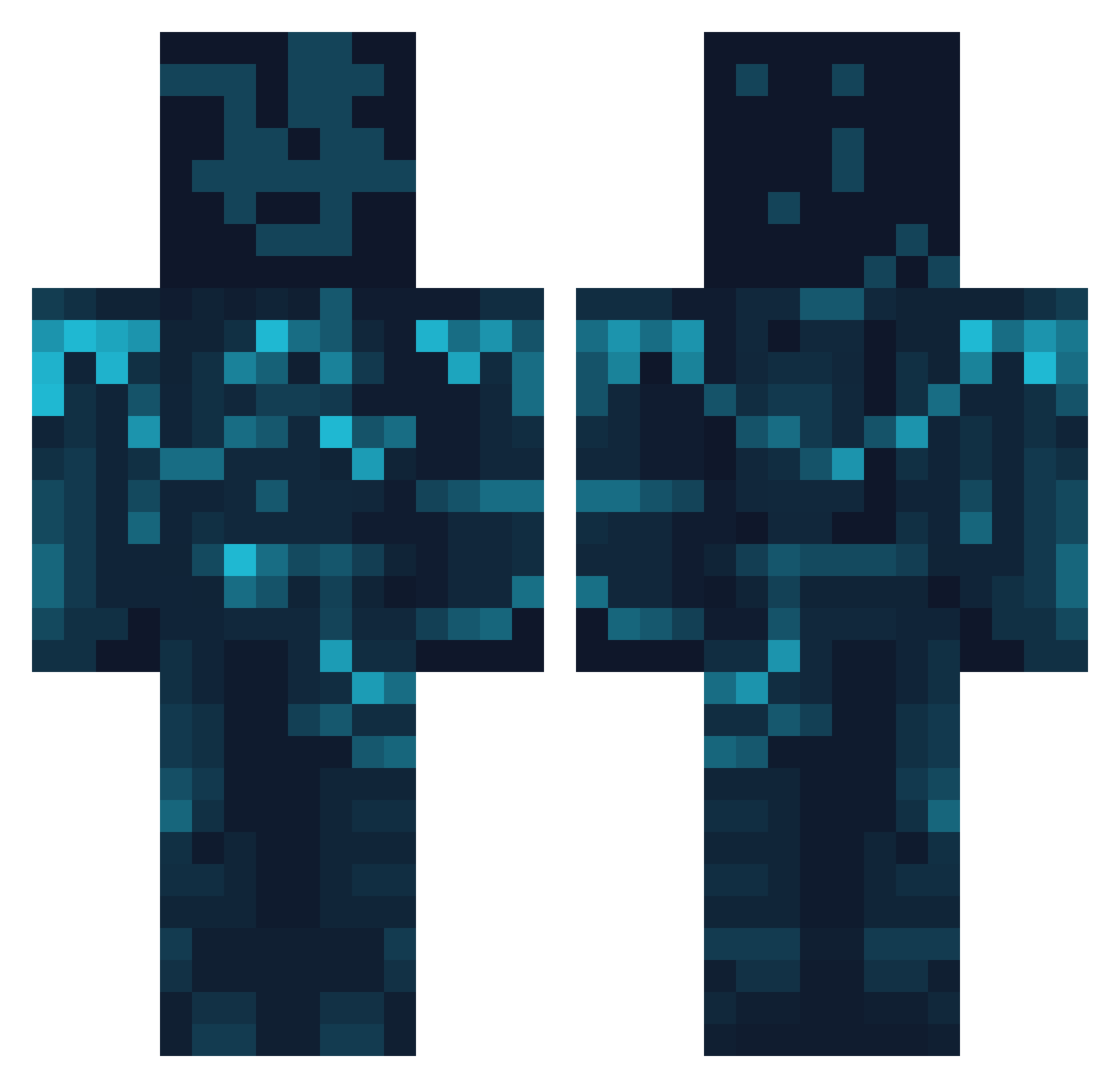 larpwagg Minecraft skin, front and back view