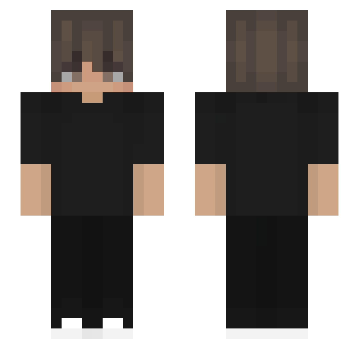 zyzzshuai Minecraft skin, front and back view