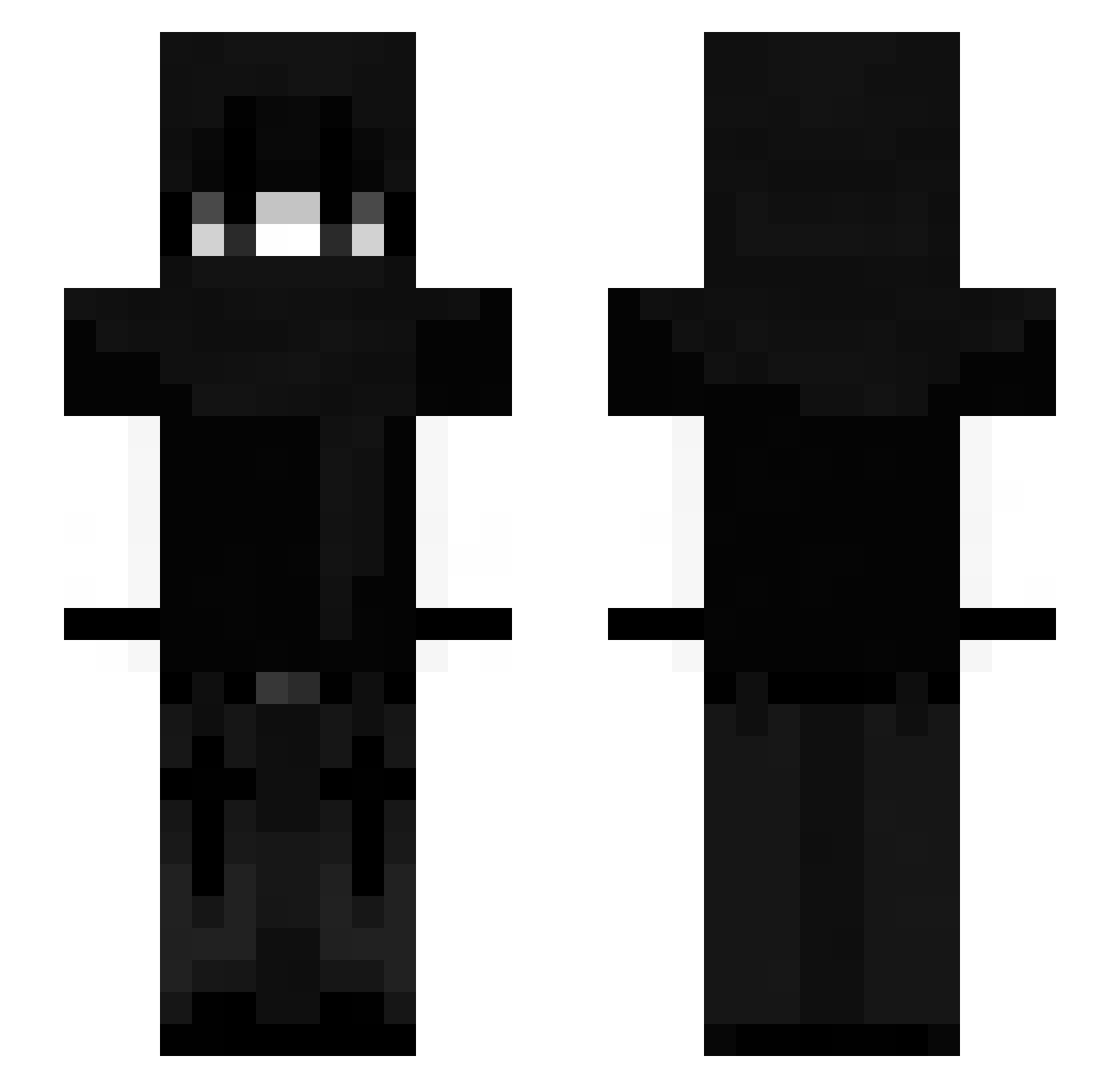 sh1r0se Minecraft skin, front and back view