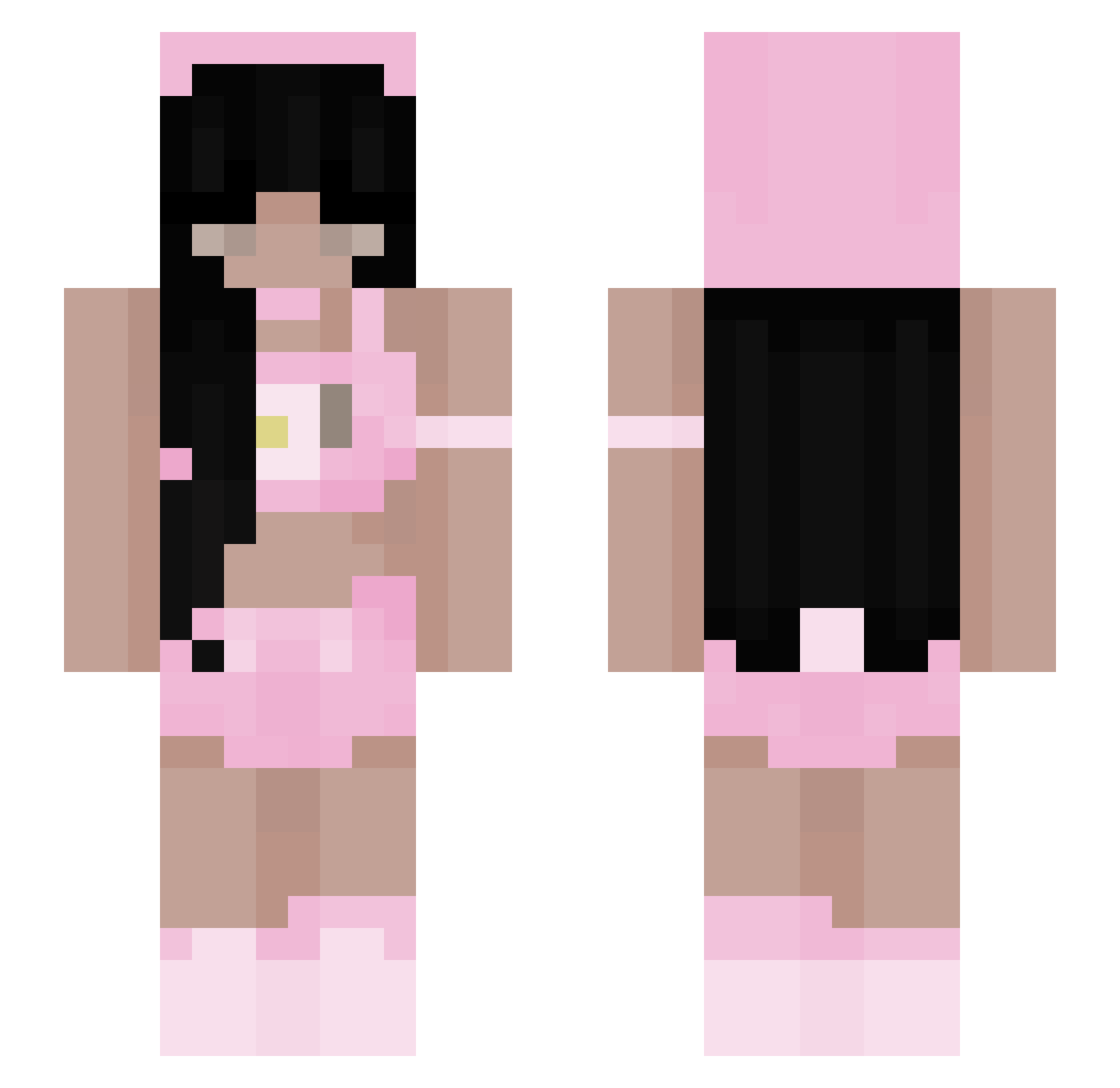 BallerJay Minecraft skin, front and back view
