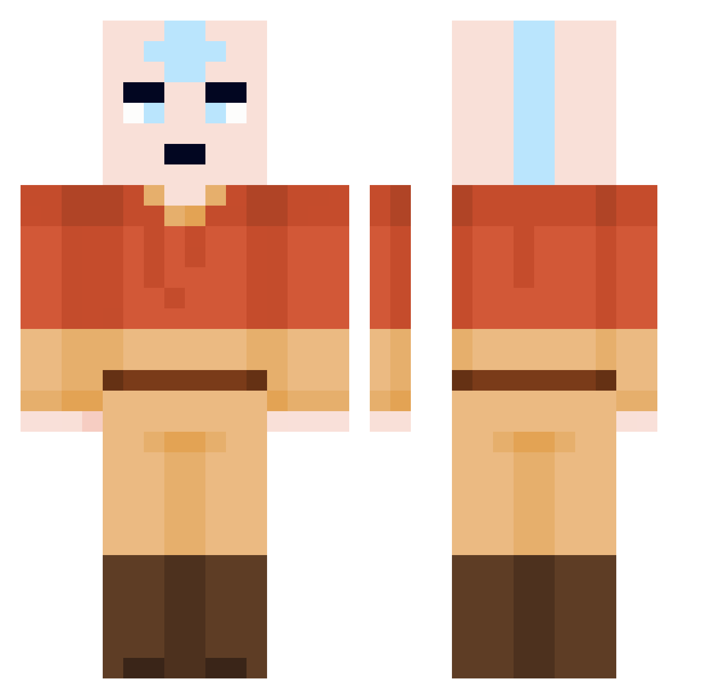 badass05g35 Minecraft skin, front and back view
