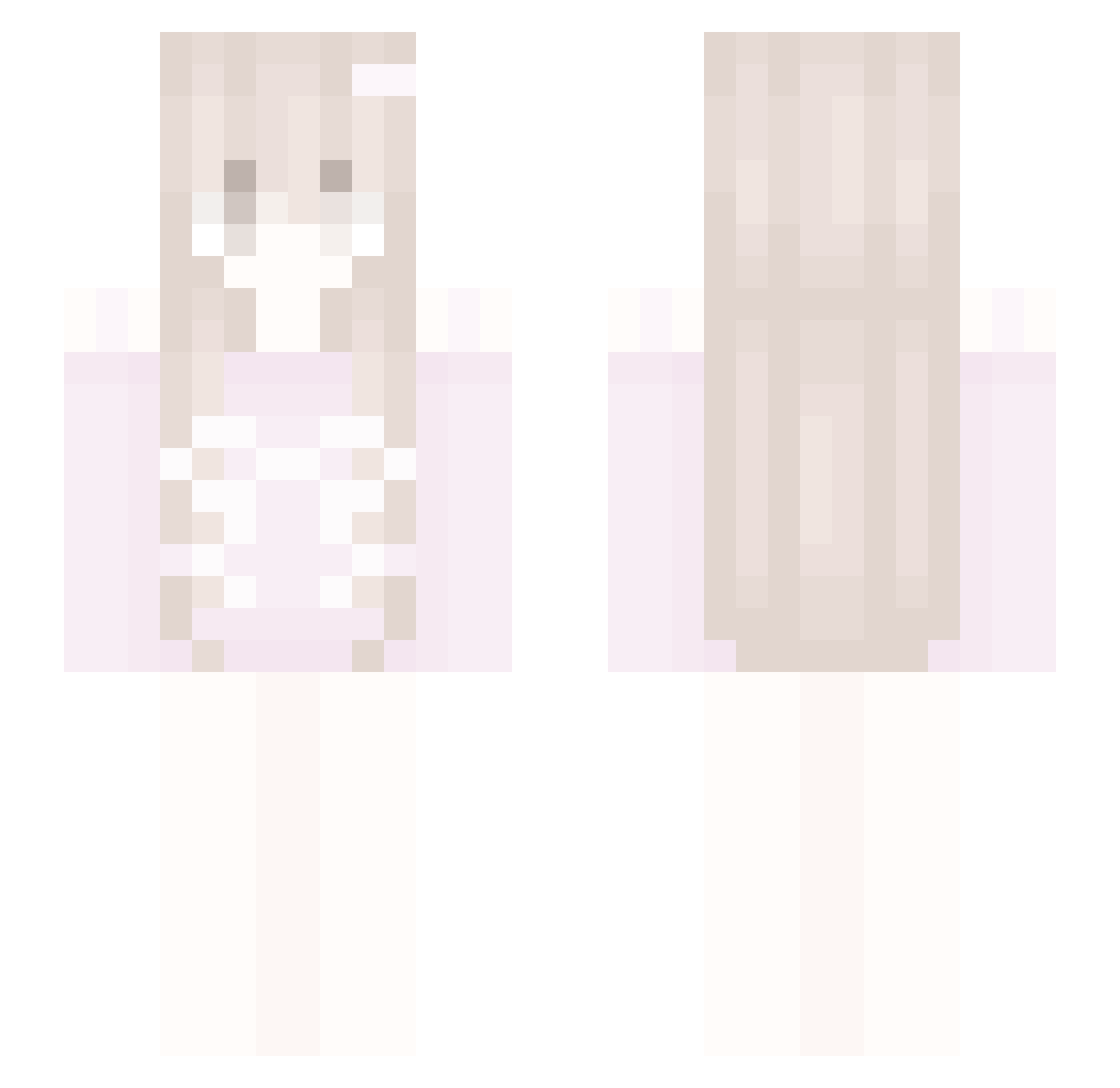 irqy Minecraft skin, front and back view
