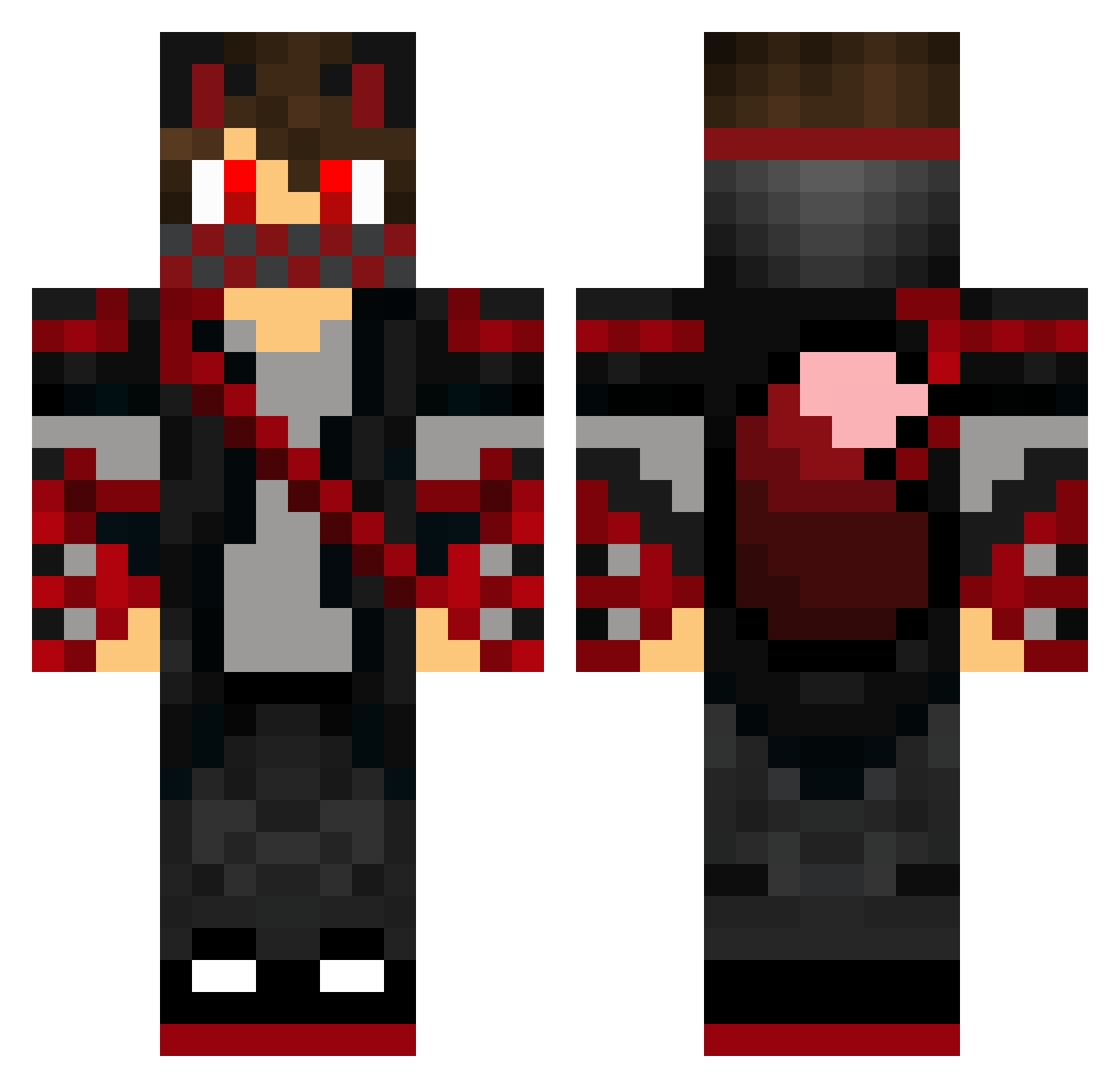 Dr_Wang1234 Minecraft skin, front and back view
