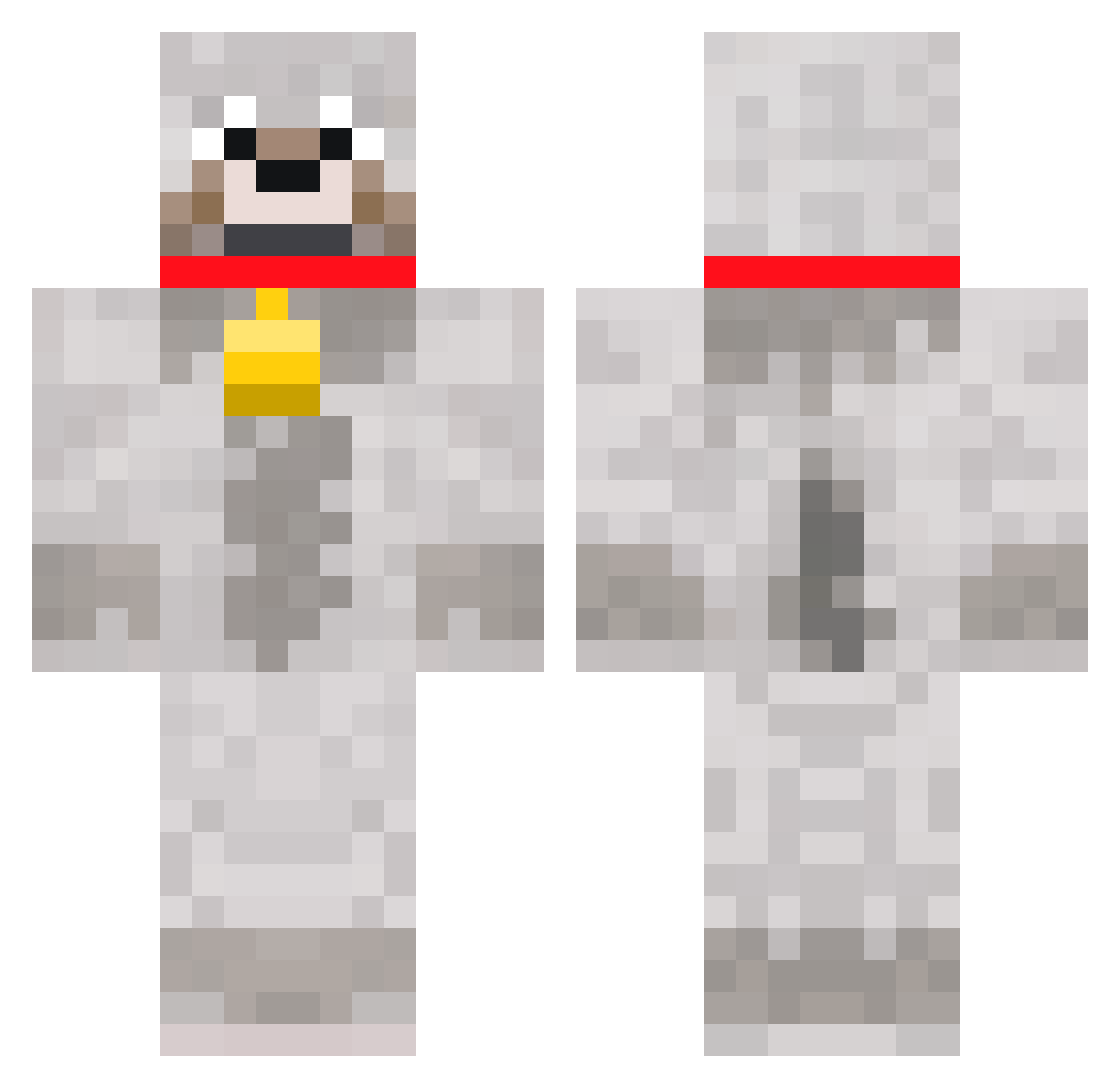 SJ_JUN Minecraft skin, front and back view